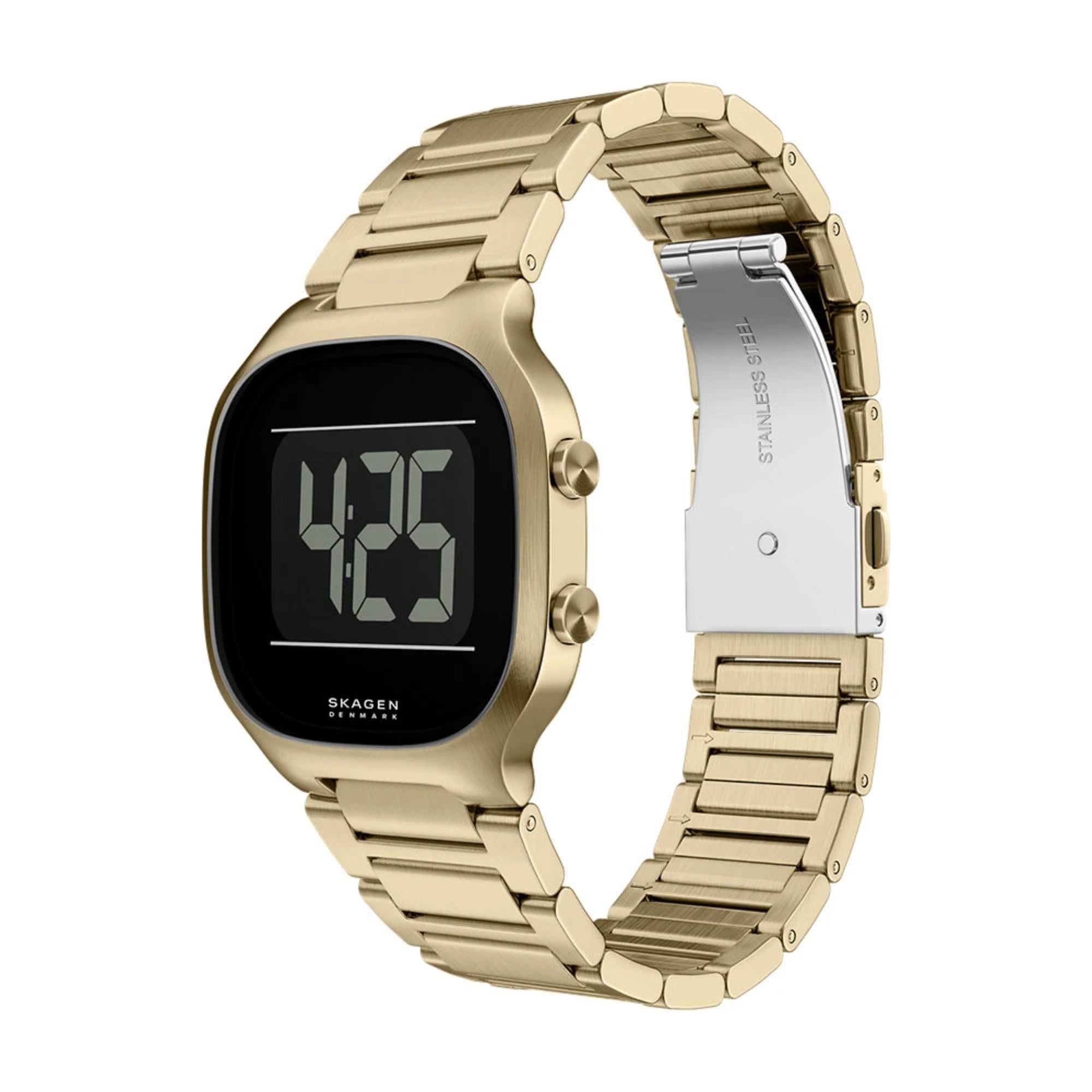 Skagen Mellem Black Digital Steel Strap Watch SKW6949