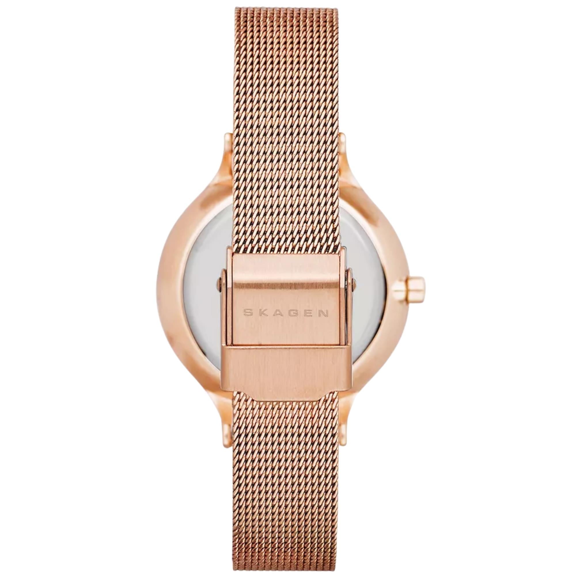 Skagen Anita Lille Quartz White Silver Dial Steel Strap Women's Watch SKW2151