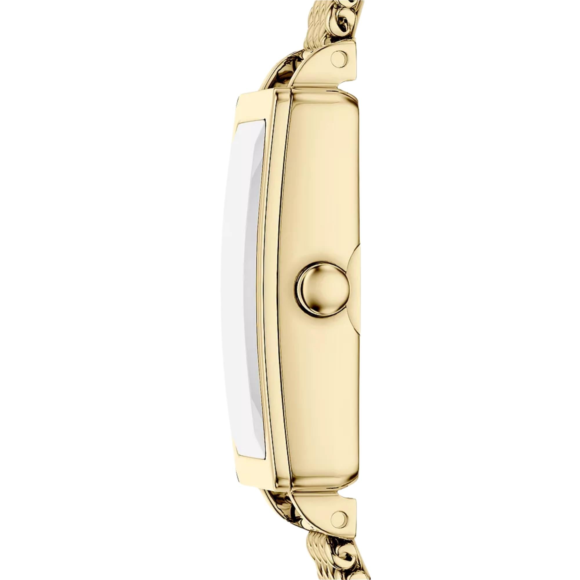 Skagen Hagen Micro Quartz Gold Dial Steel Strap Women's Watch SKW3178
