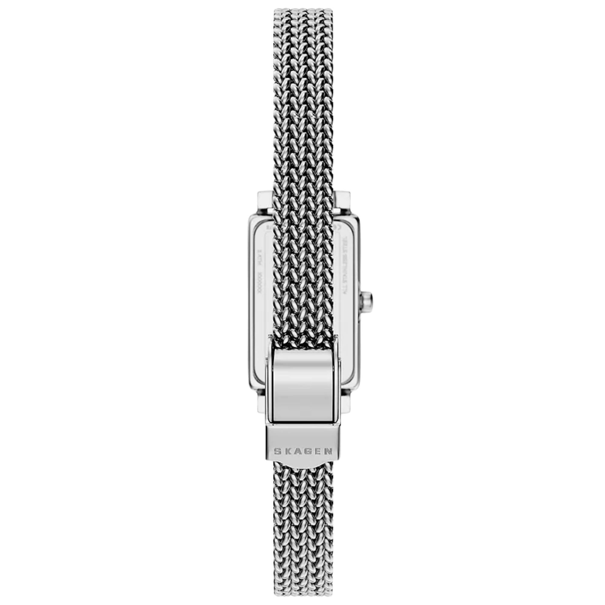 Skagen Hagen Micro Quartz Silver Dial Steel Strap Women's Watch SKW3179