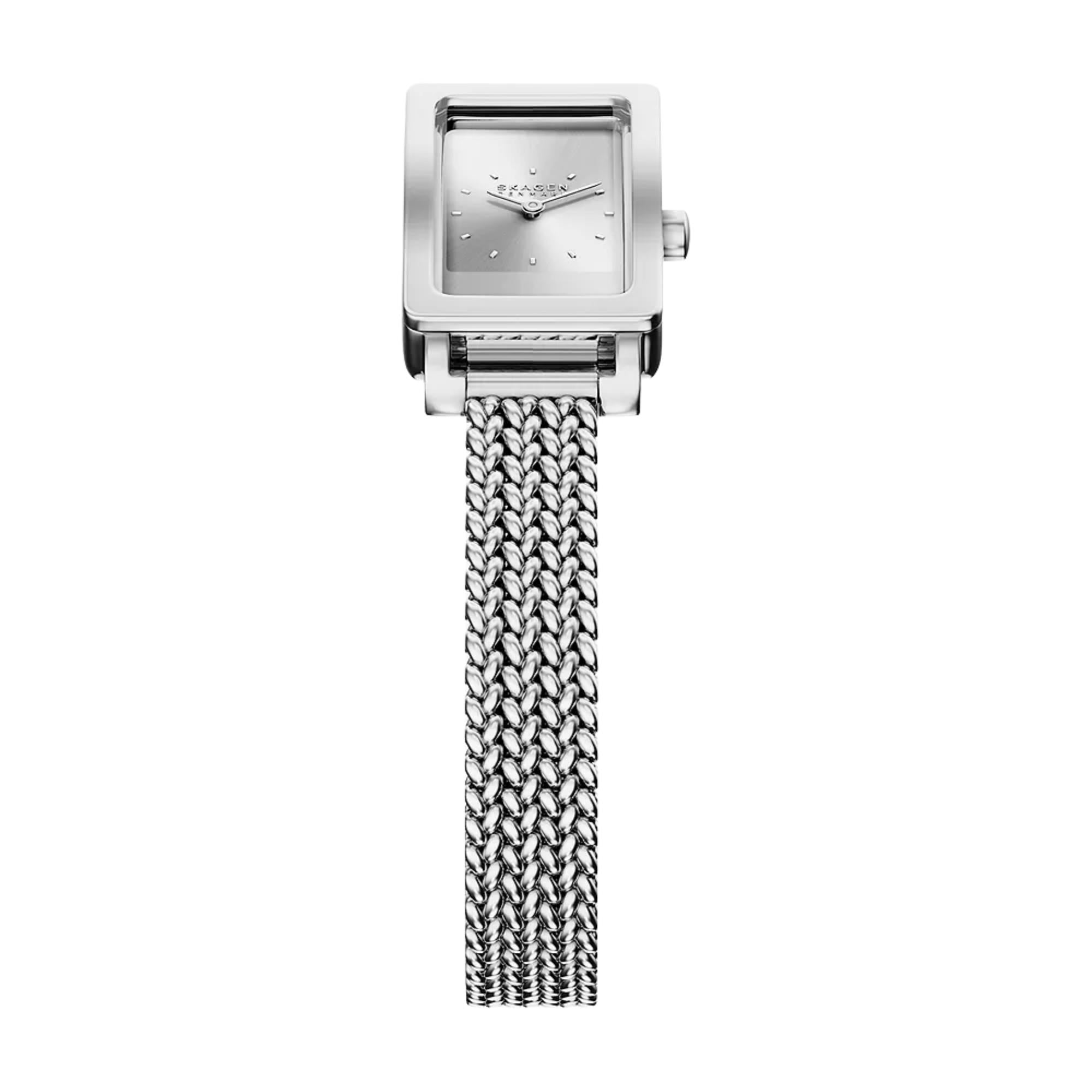 Skagen Hagen Micro Quartz Silver Dial Steel Strap Women's Watch SKW3179