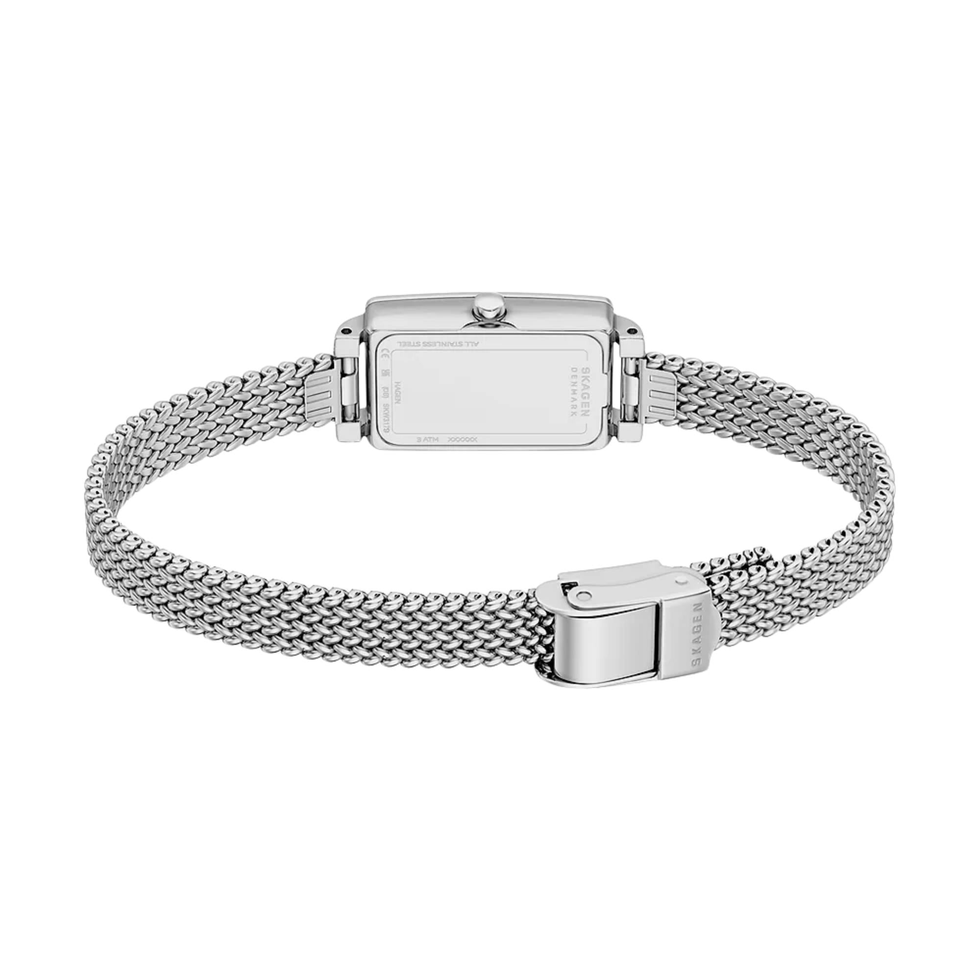 Skagen Hagen Micro Quartz Silver Dial Steel Strap Women's Watch SKW3179