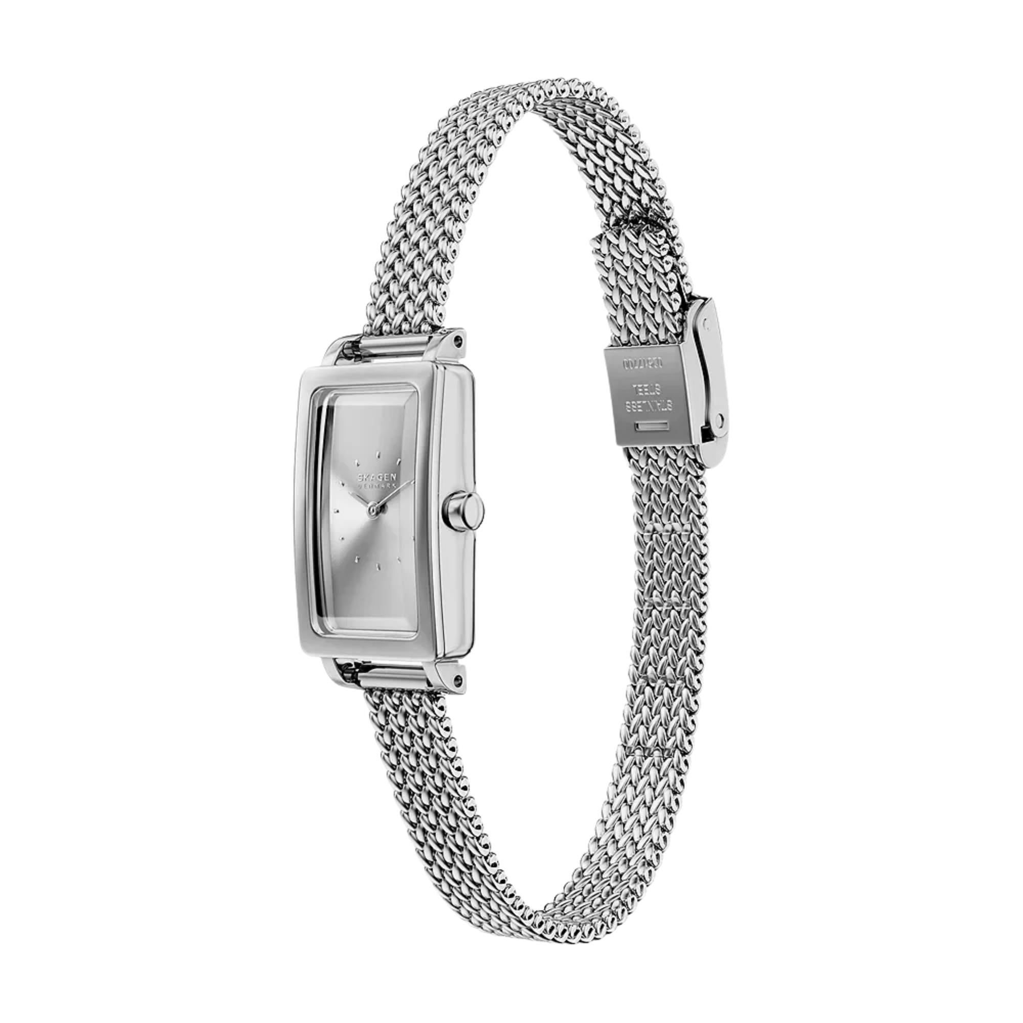 Skagen Hagen Micro Quartz Silver Dial Steel Strap Women's Watch SKW3179