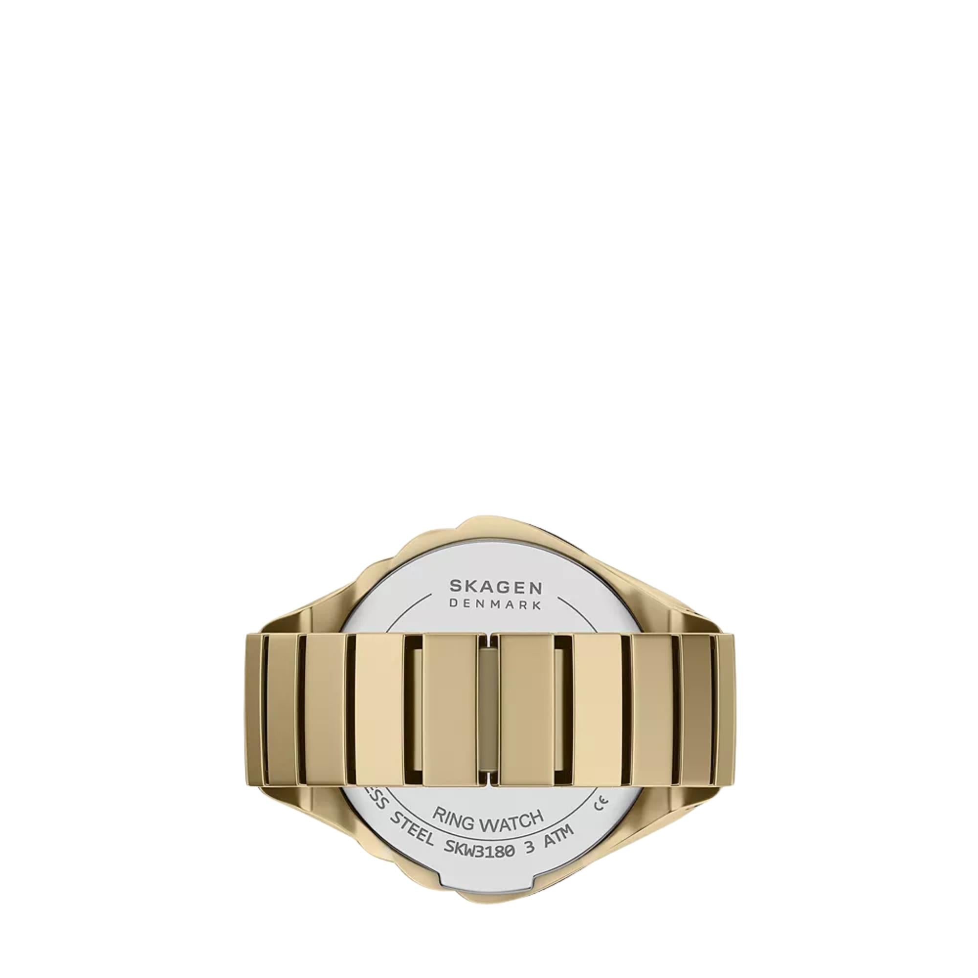 Skagen 24mm Mother of Pearl Dial Ring Watch SKW3180