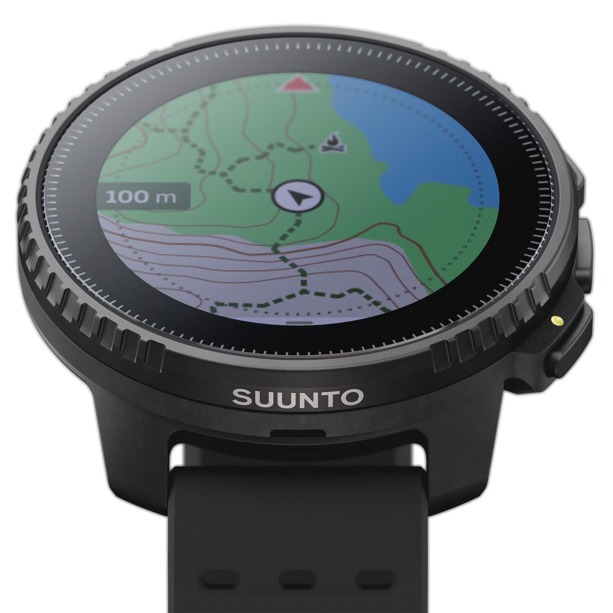 Suunto Vertical All Black Digital Silicone Strap Unisex Smart Watch SS050862000