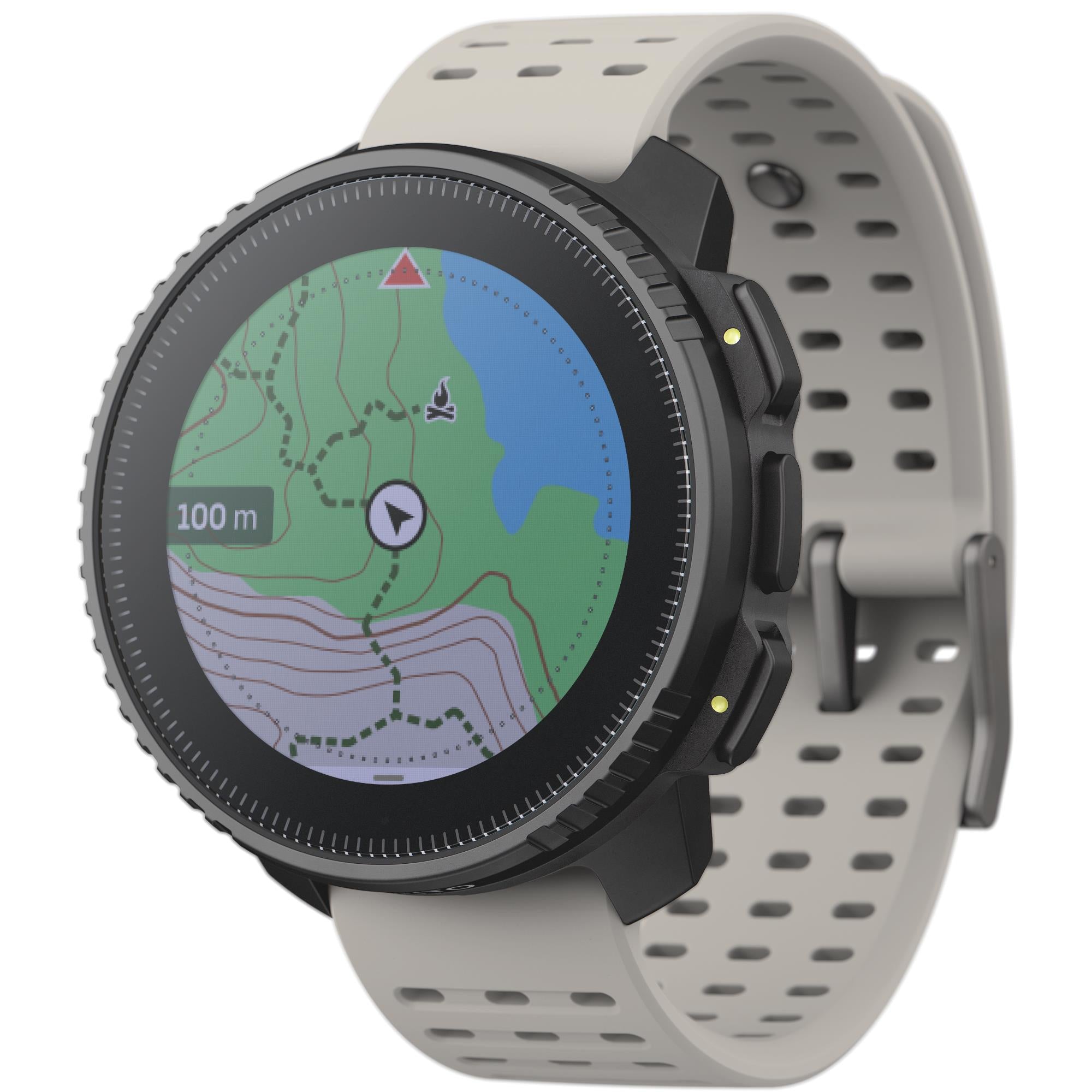 Suunto Vertical Black Sand Digital Silicone Strap Unisex Smart Watch SS050863000