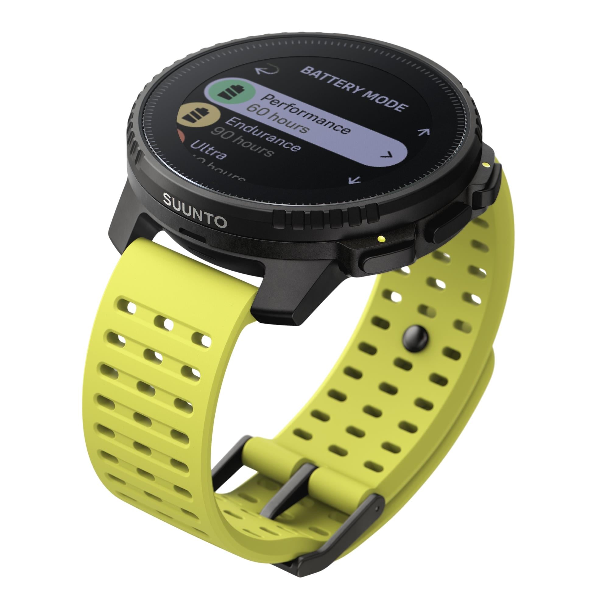 Suunto Vertical Black Lime Digital Silicone Strap Unisex Smart Watch SS050864000