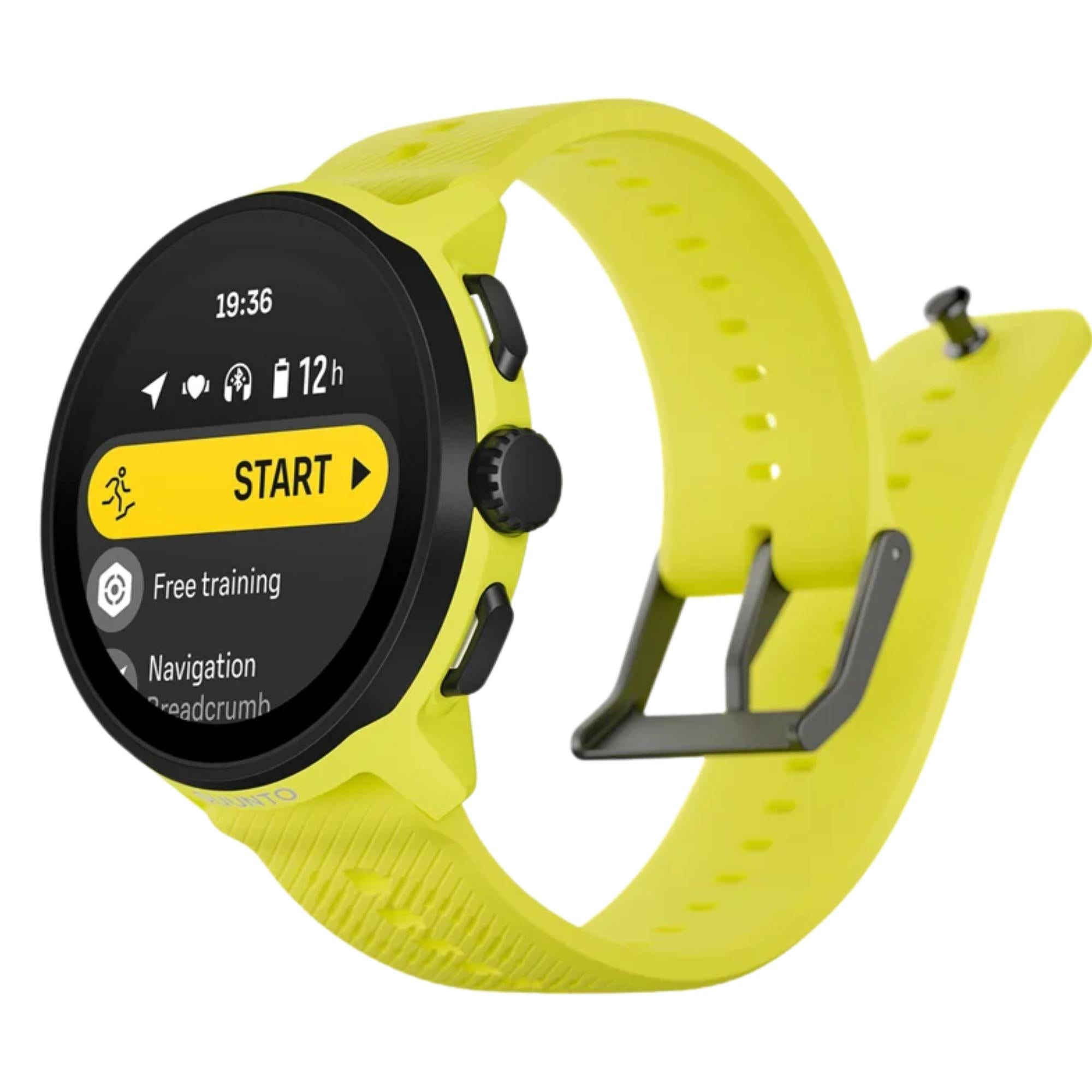Suunto Run Lime Digital Silicone Strap Unisex Smart Watch SS051274000