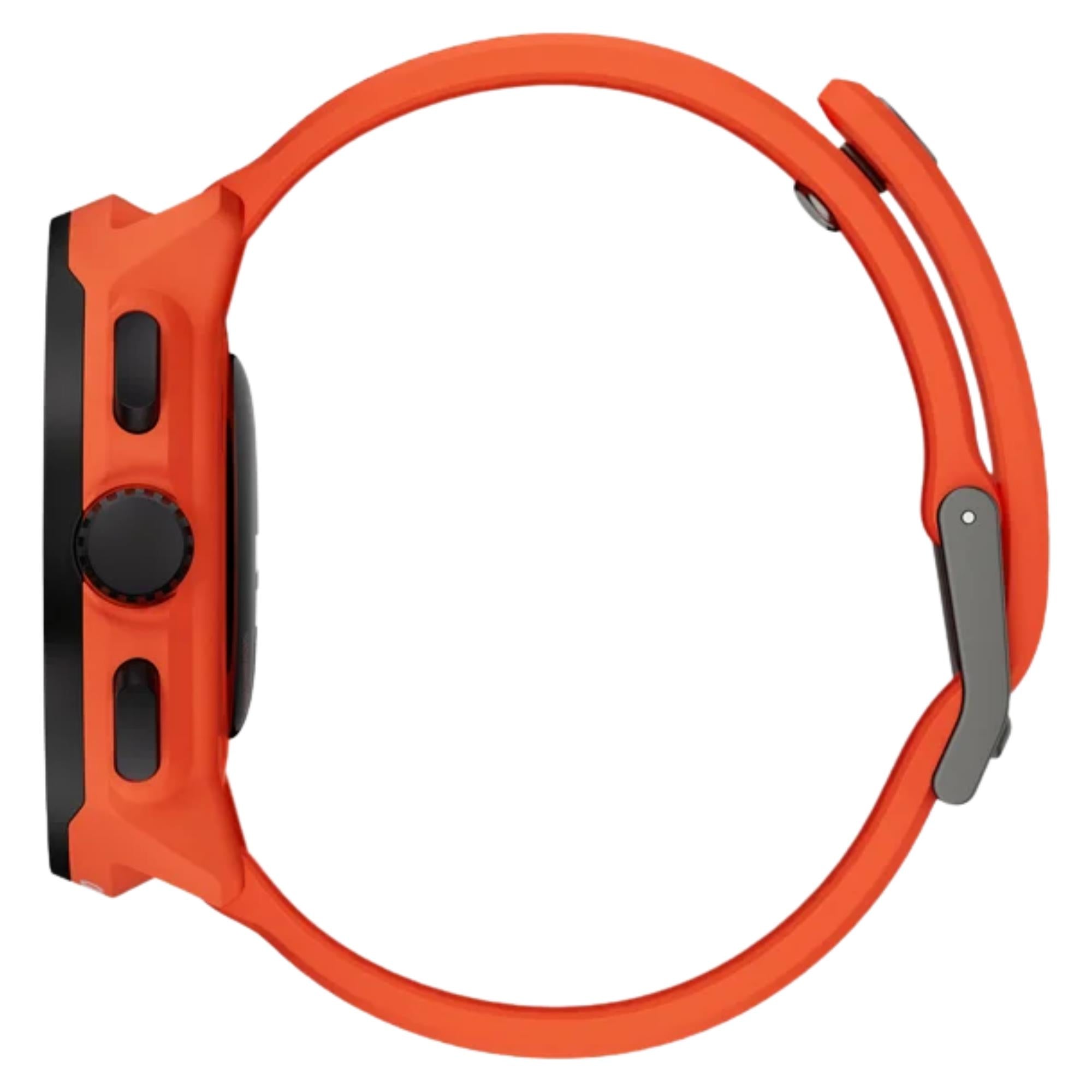 Suunto Run Coral Orange Digital Silicone Strap Unisex Smart Watch SS051275000