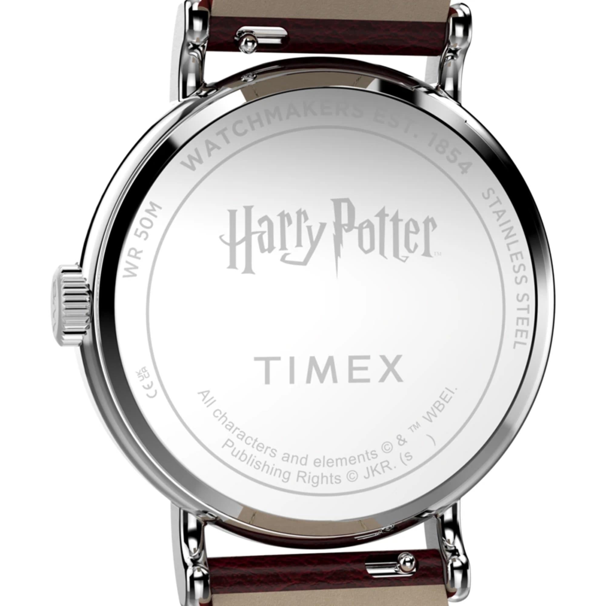 Timex Harry Potter x Timex Weekender 37mm Silver Dial Leather Mens Quartz Watch TW2Y76200