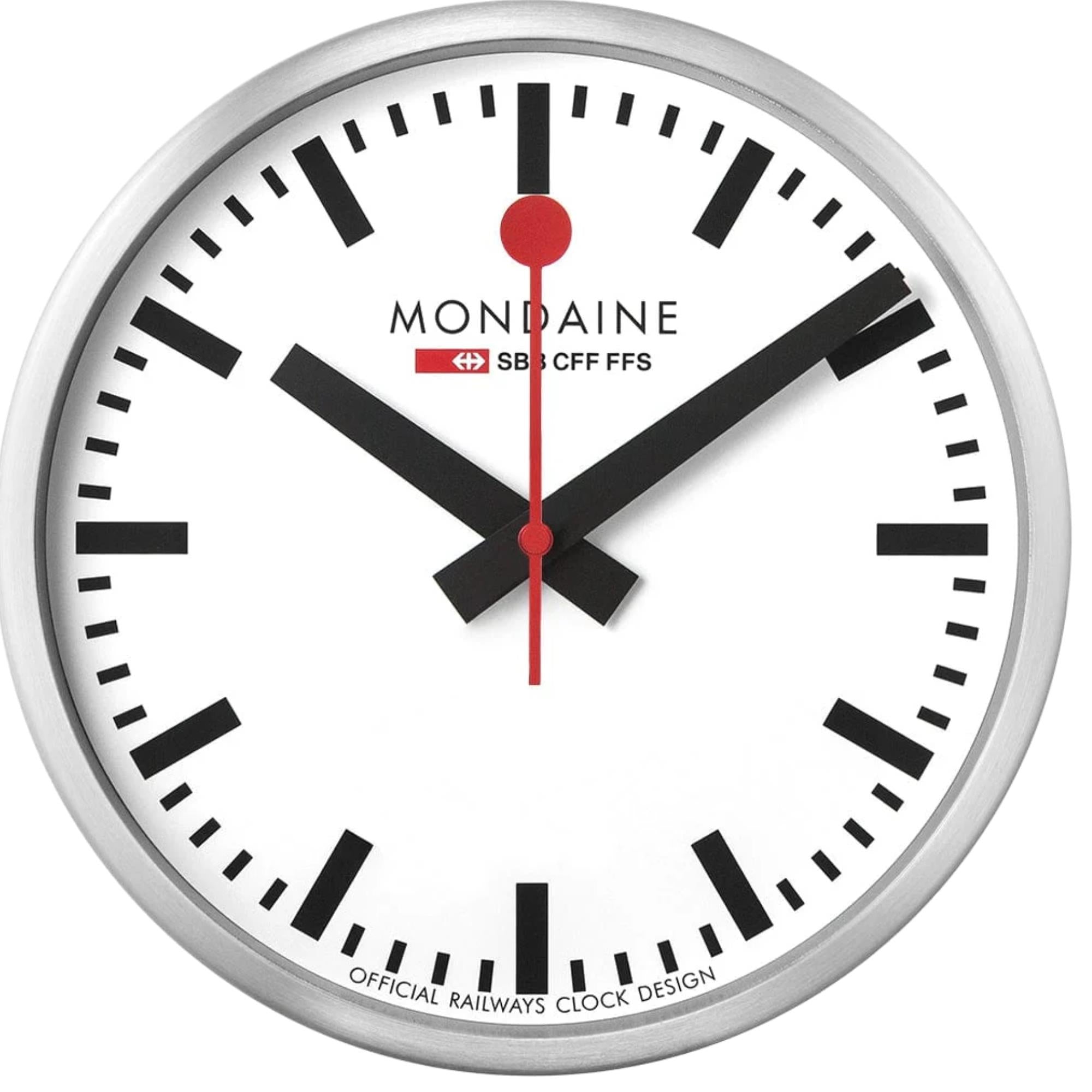 Mondaine Stop2Go 42mm White Dial Wifi Wall Clock MSM.25S11.1