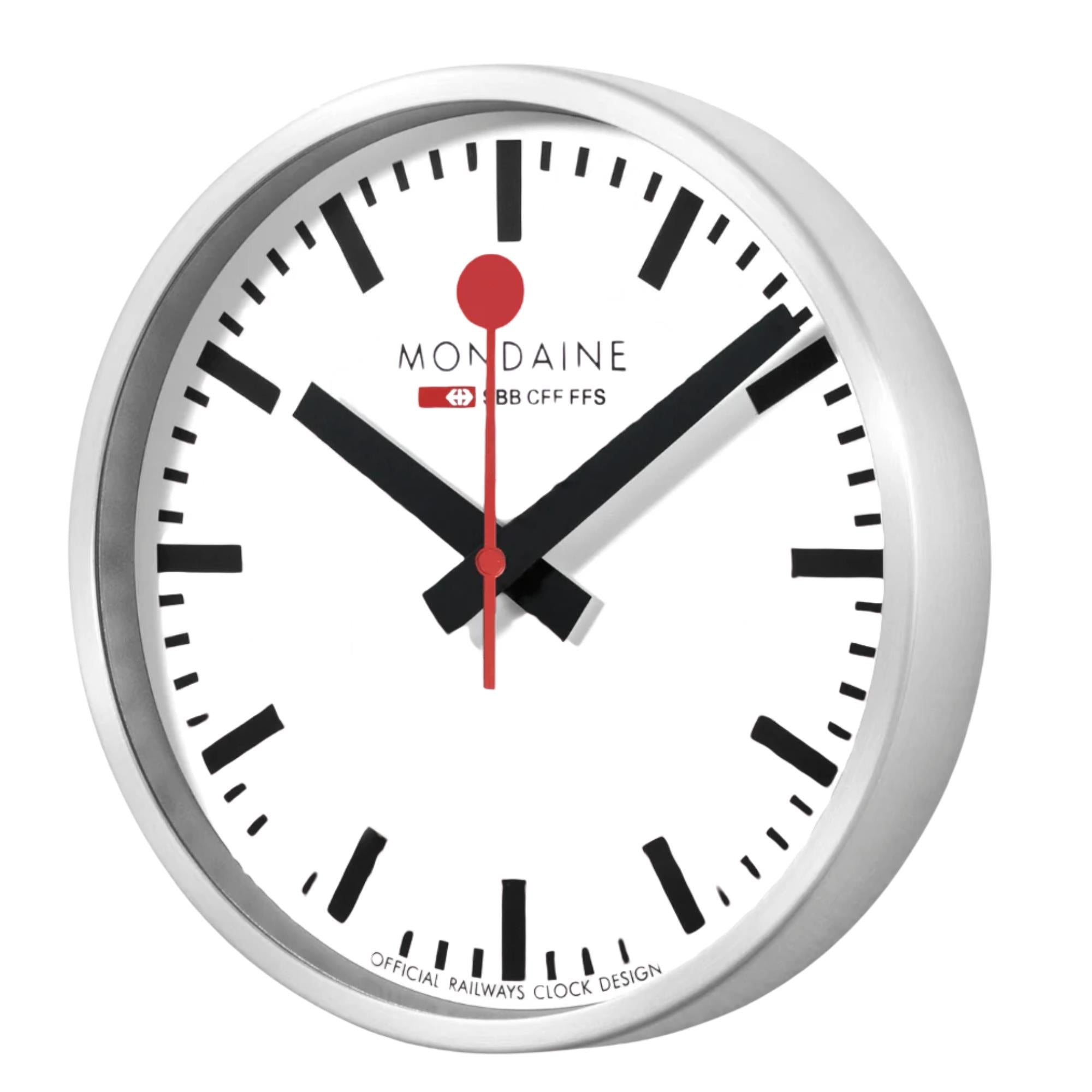 Mondaine Stop2Go 42mm White Dial Wifi Wall Clock MSM.25S11.1