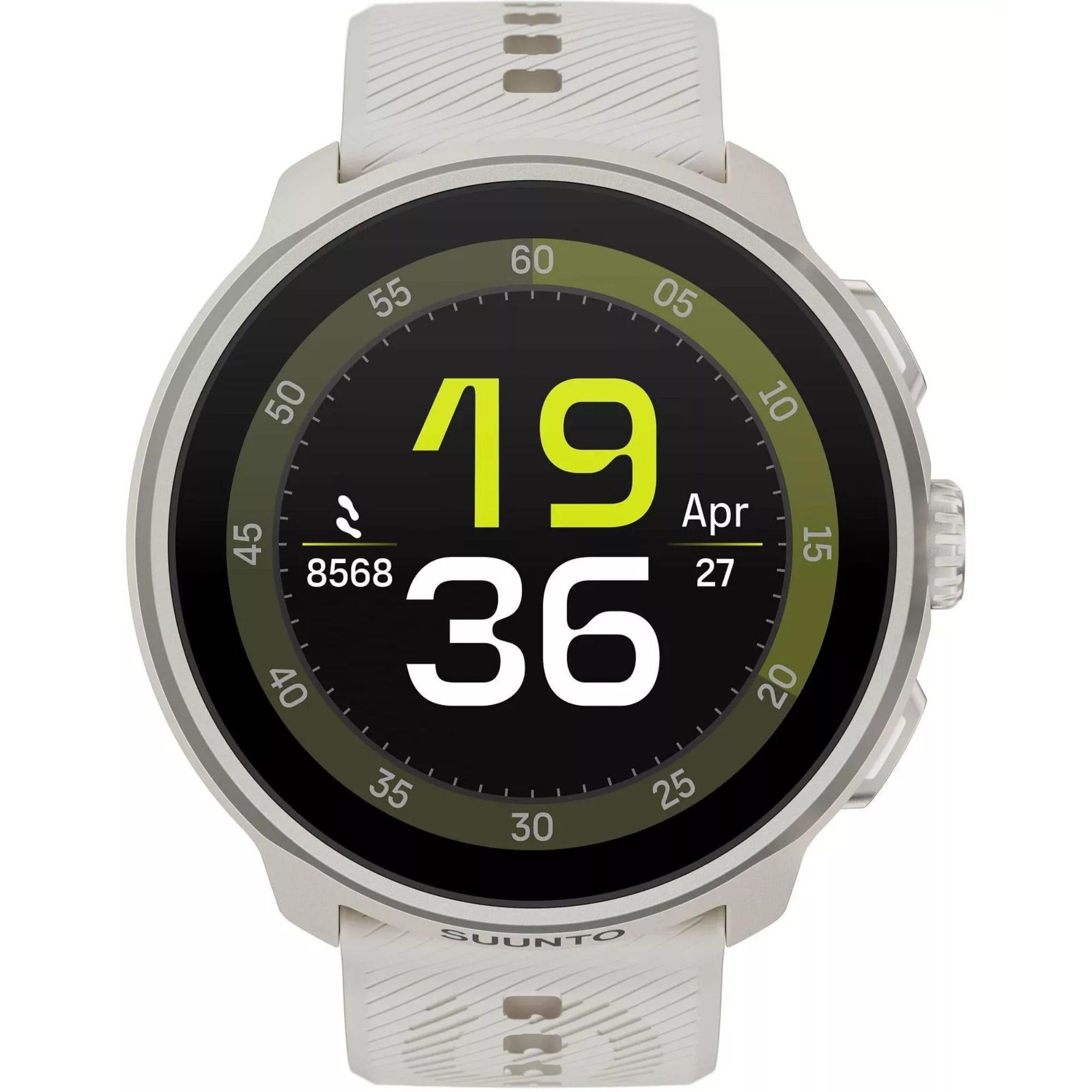 Suunto Run Frost Gray Digital Silicone Strap Unisex Smart Watch SS051273000