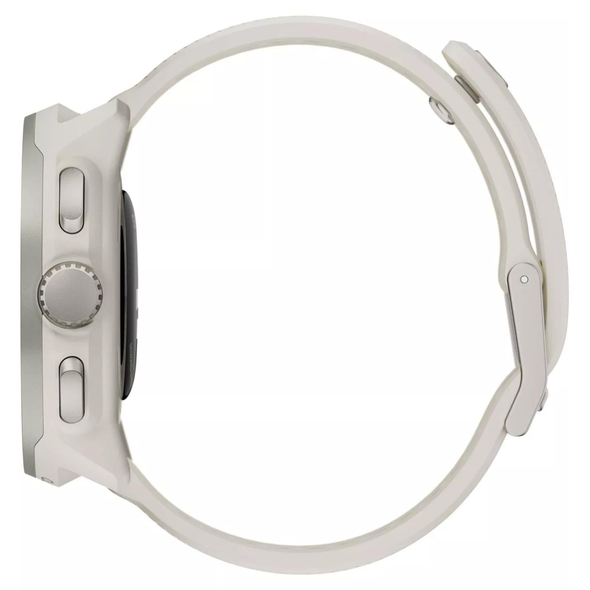 Suunto Run Frost Gray Digital Silicone Strap Unisex Smart Watch SS051273000