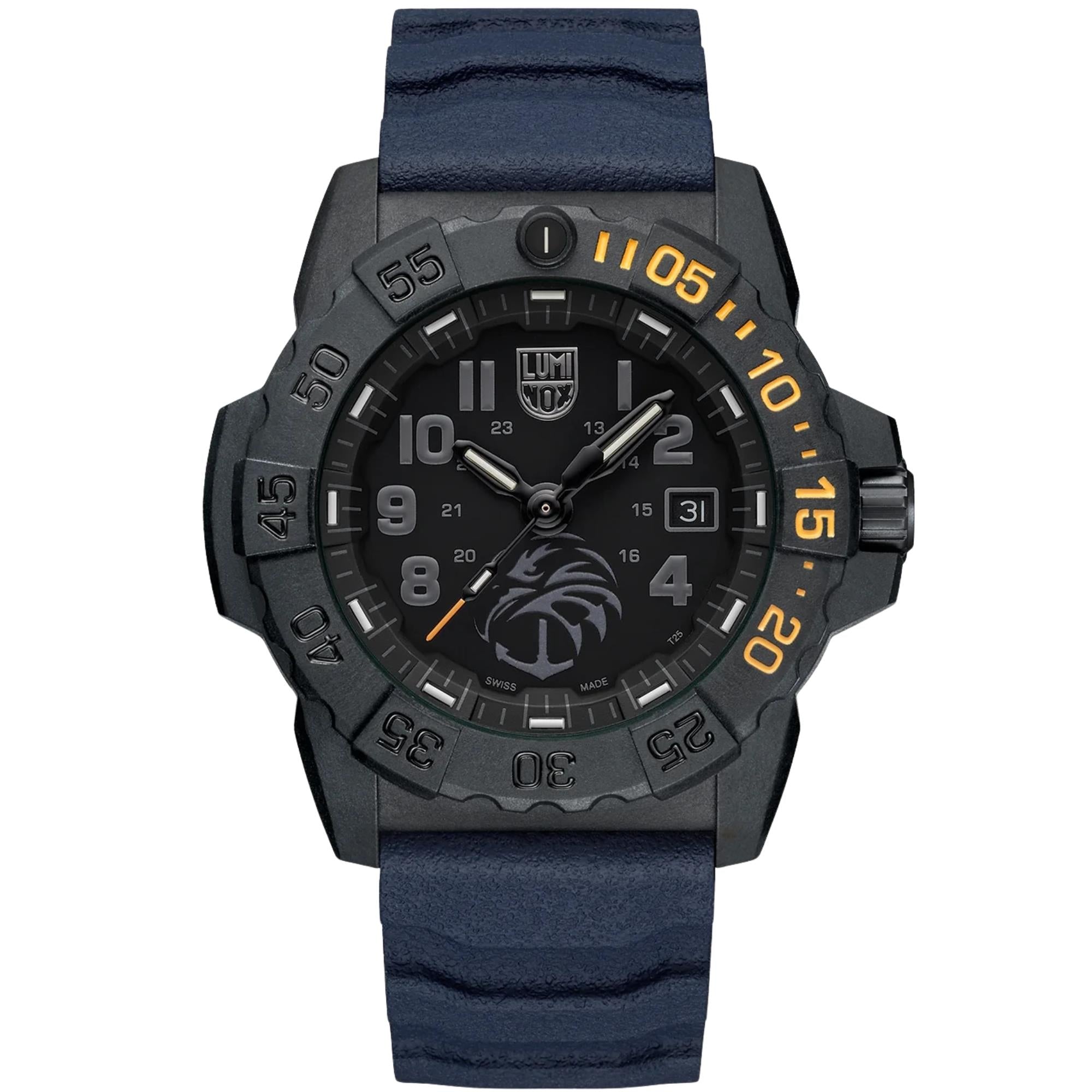 Luminox Navy Seal Foundation “The Guardian” Limited Edition Black Dial Rubber Strap Men's Watch XS.3505.NSF.N