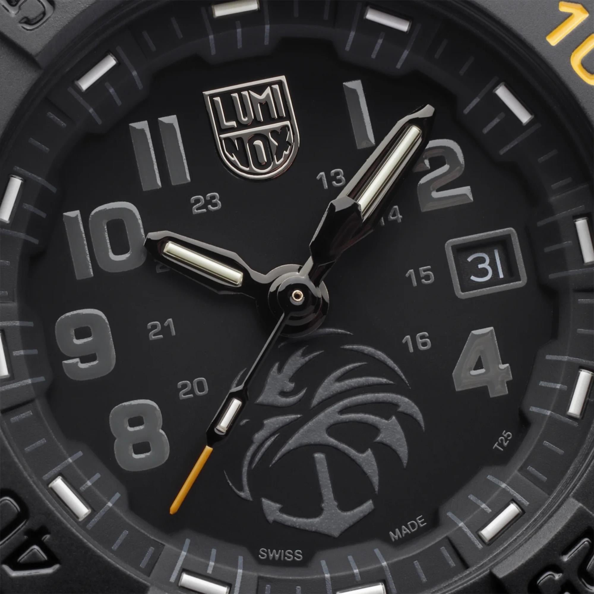 Luminox Navy Seal Foundation “The Guardian” Limited Edition Black Dial Rubber Strap Men's Watch XS.3505.NSF.N
