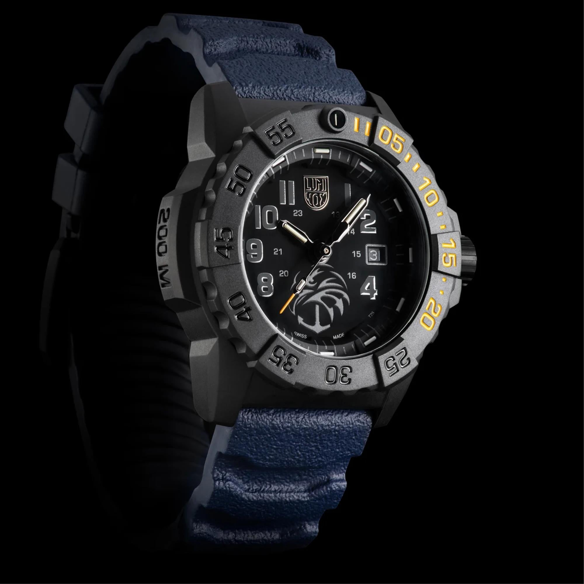 Luminox Navy Seal Foundation “The Guardian” Limited Edition Black Dial Rubber Strap Men's Watch XS.3505.NSF.N