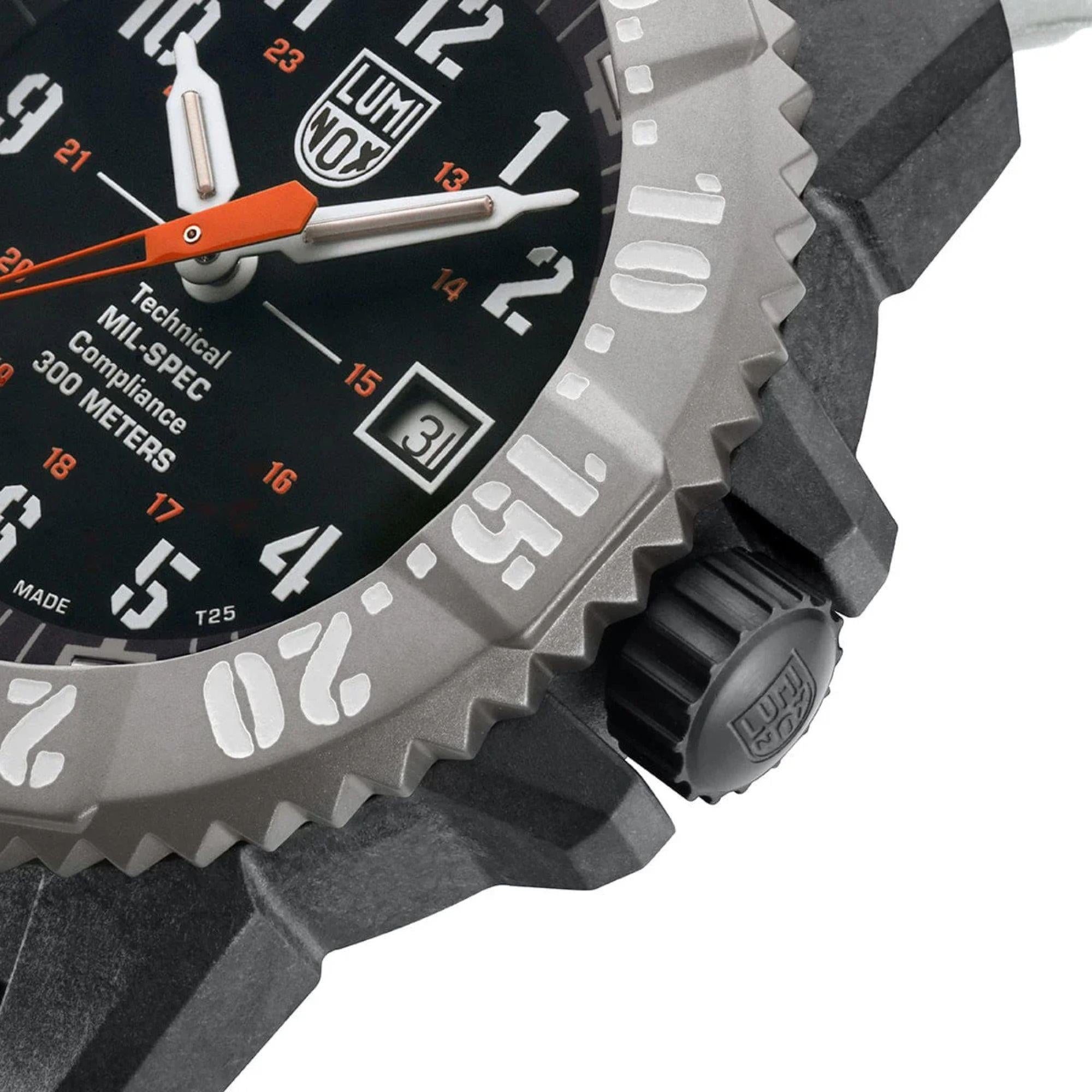 Luminox MIL-SPEC Inspired Black Dial Rubber Strap Men's Watch XL.3359.2