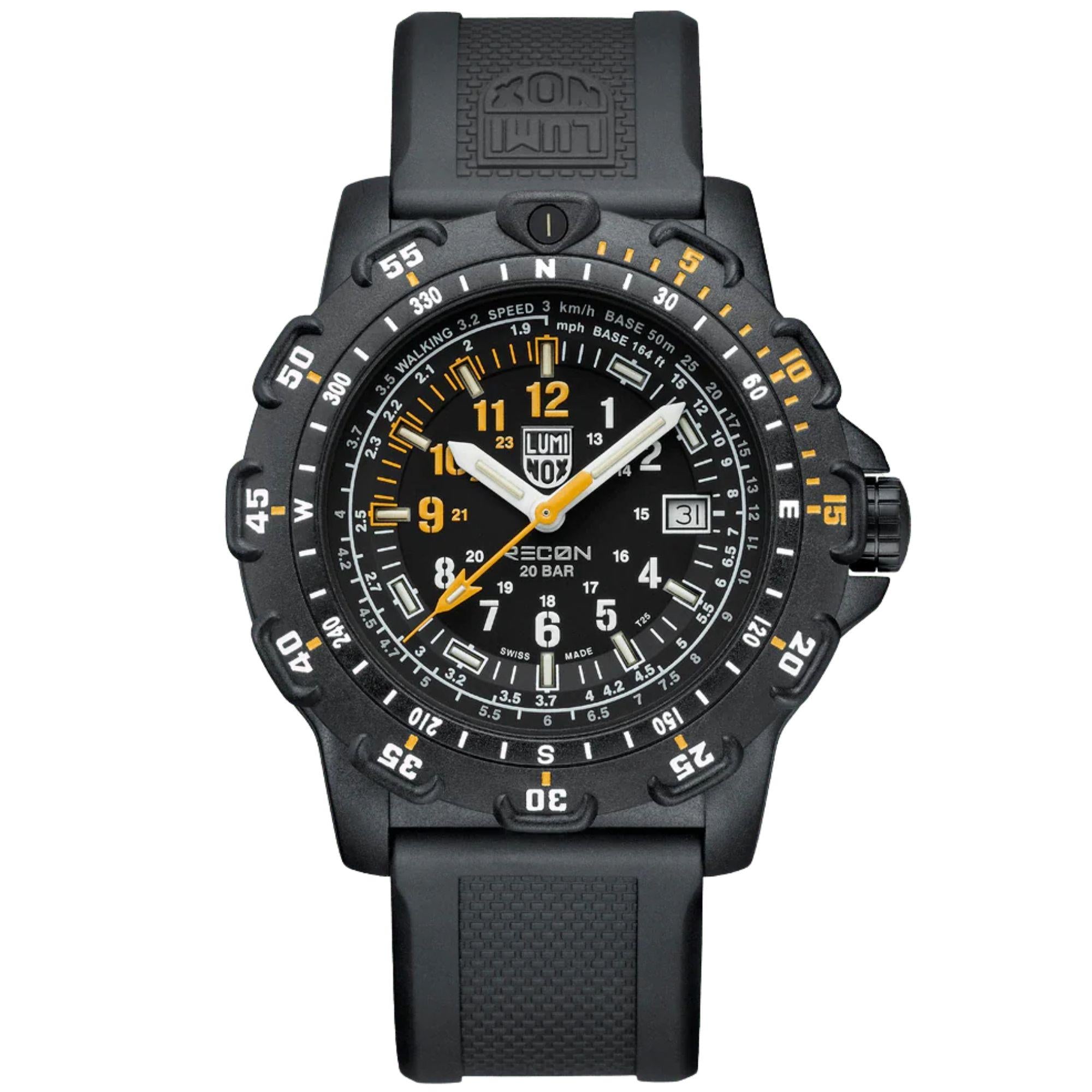 Luminox RECON 45mm Black Dial Rubber Mens Quartz Watch XL.8825.H.2