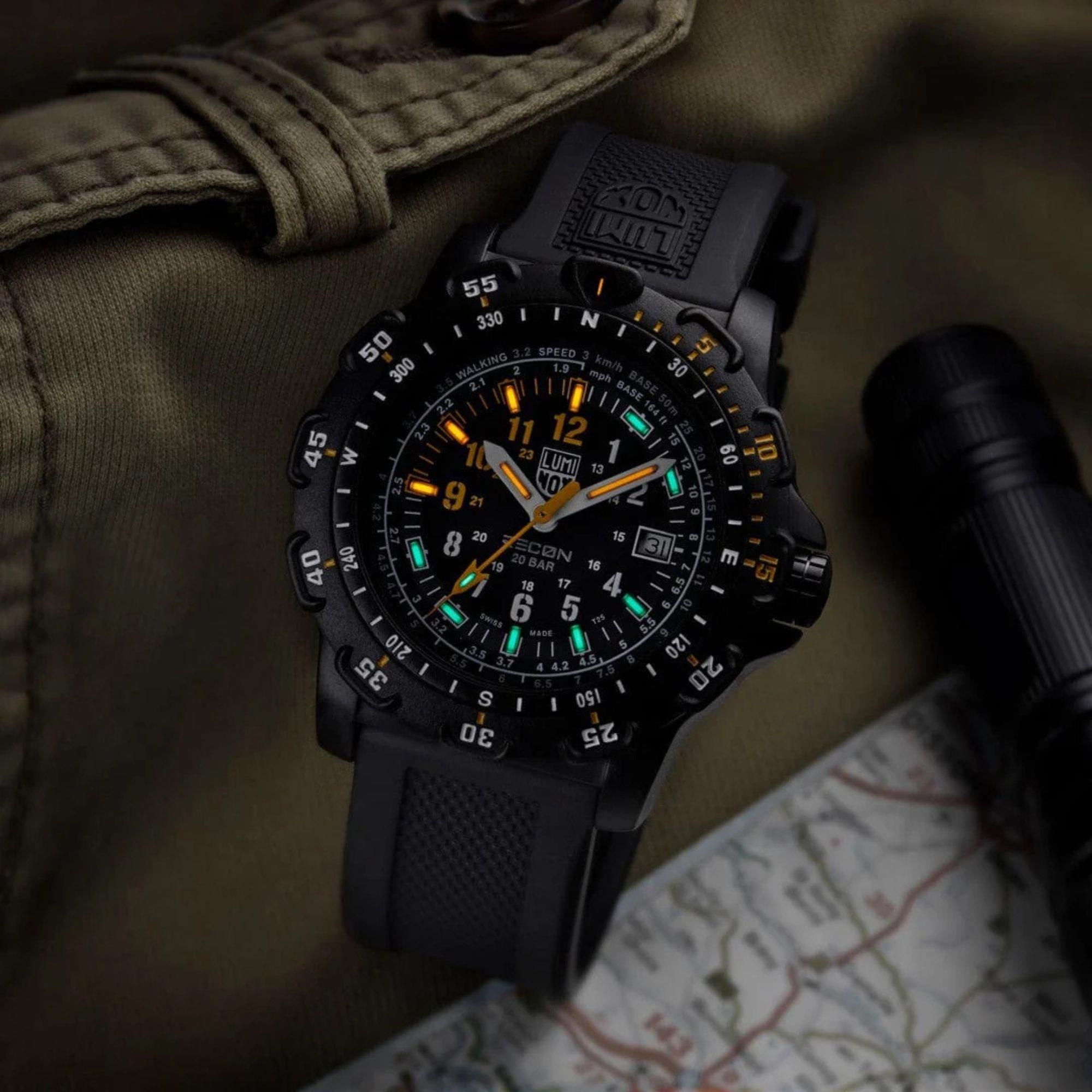 Luminox RECON 45mm Black Dial Rubber Mens Quartz Watch XL.8825.H.2