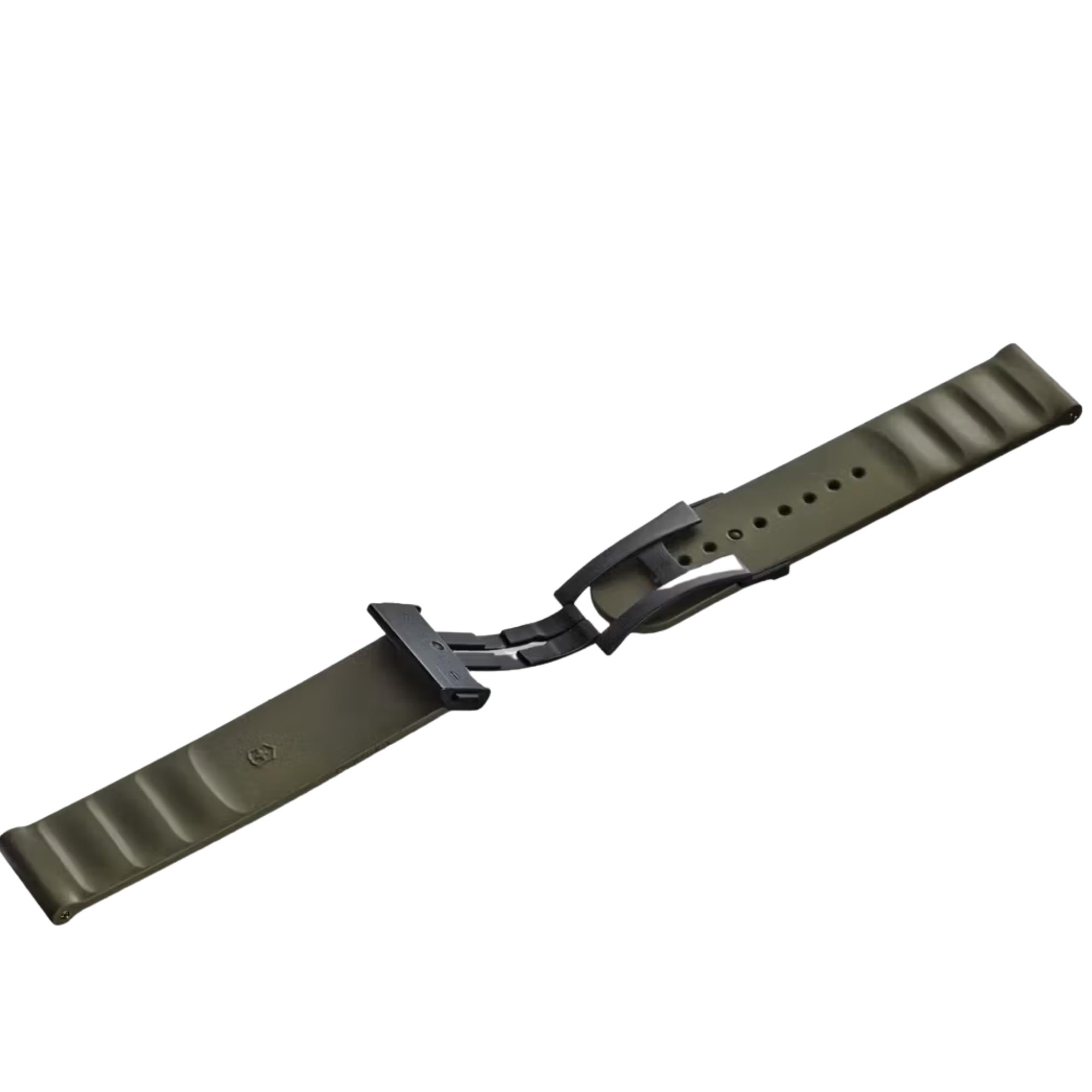 Victorinox Genuine Rubber 21mm Green Watch Strap D2-DC V.60057