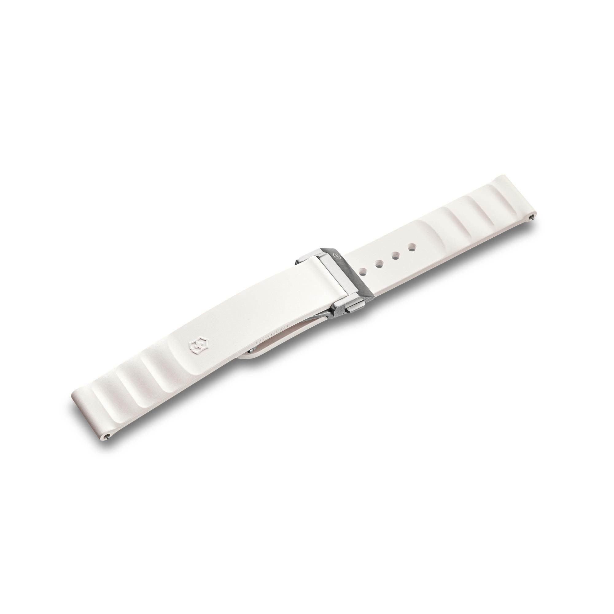 Victorinox Genuine Rubber 16mm White Small Watch Strap D2-DC V.60075