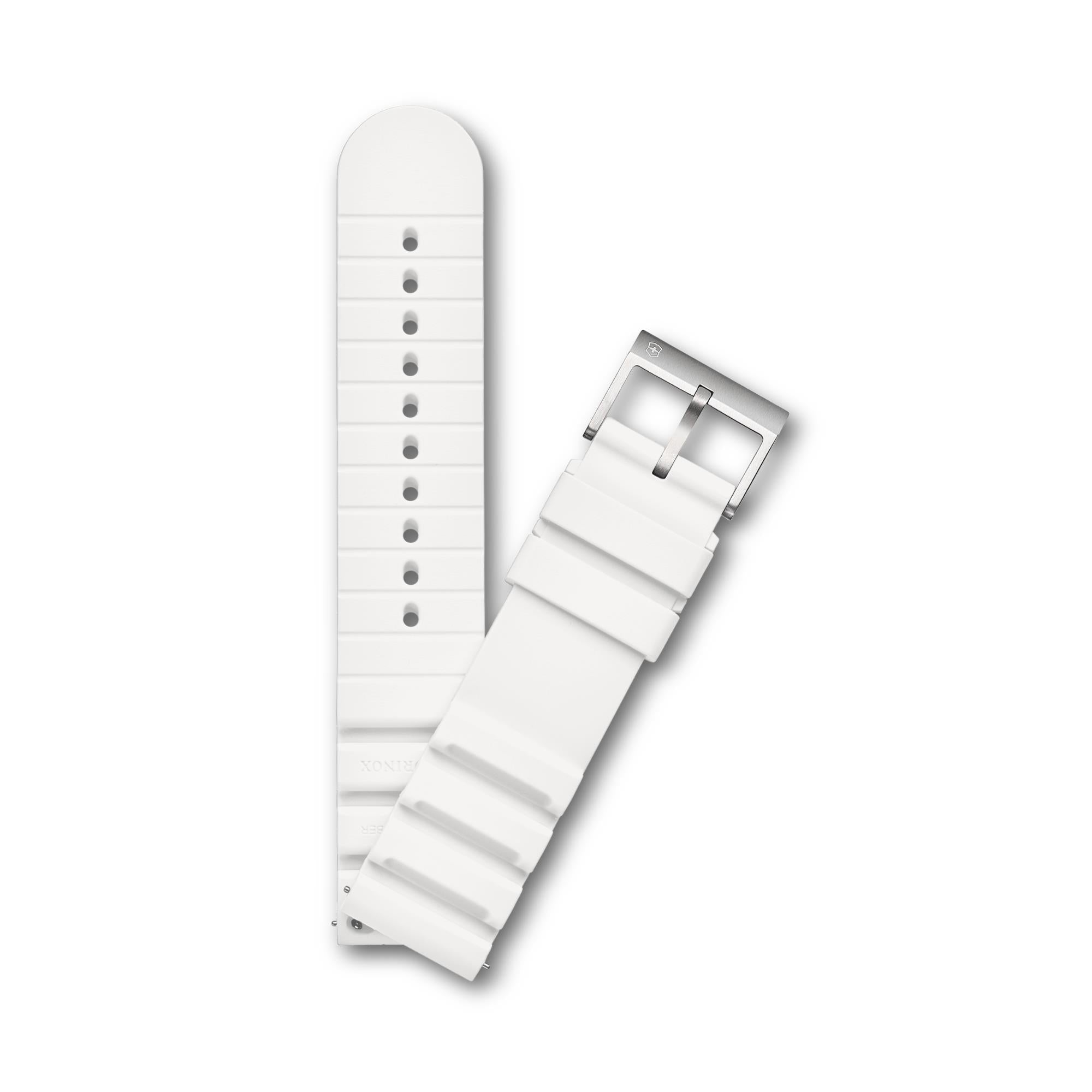 Victorinox Extensible Genuine High-Quality White 21mm Rubber Strap D3 (FKM) V.60099