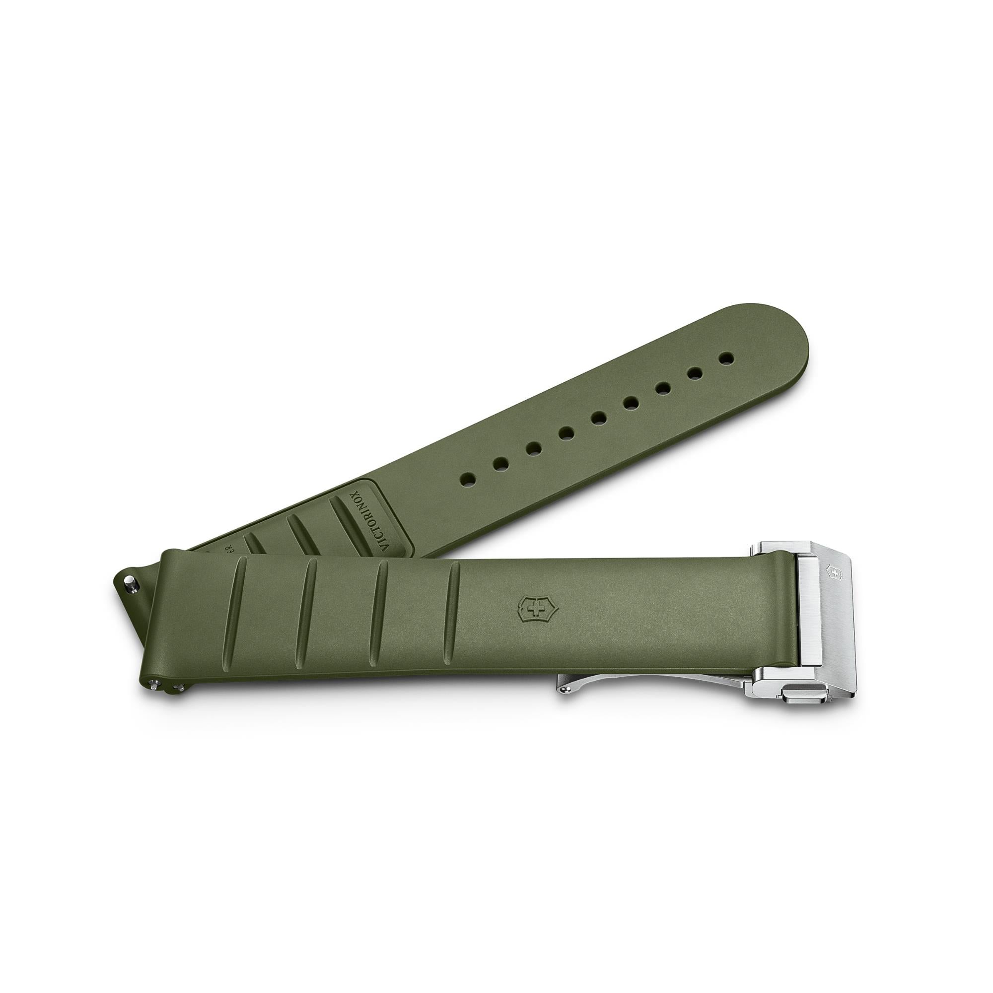 Victorinox Air Circulation Pad Genuine Green 21mm Rubber Strap D6-DC V.60097