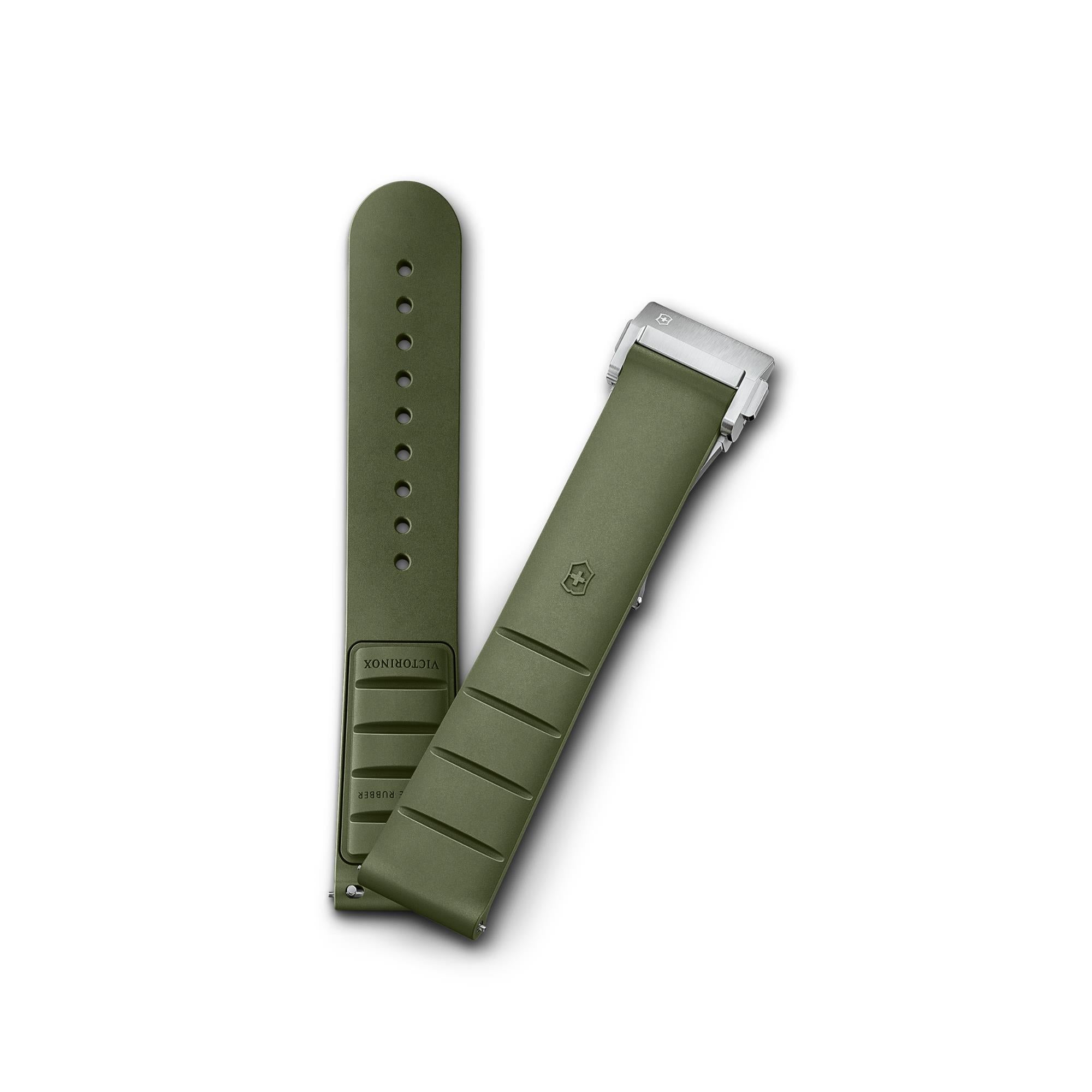 Victorinox Air Circulation Pad Genuine Green 21mm Rubber Strap D6-DC V.60097