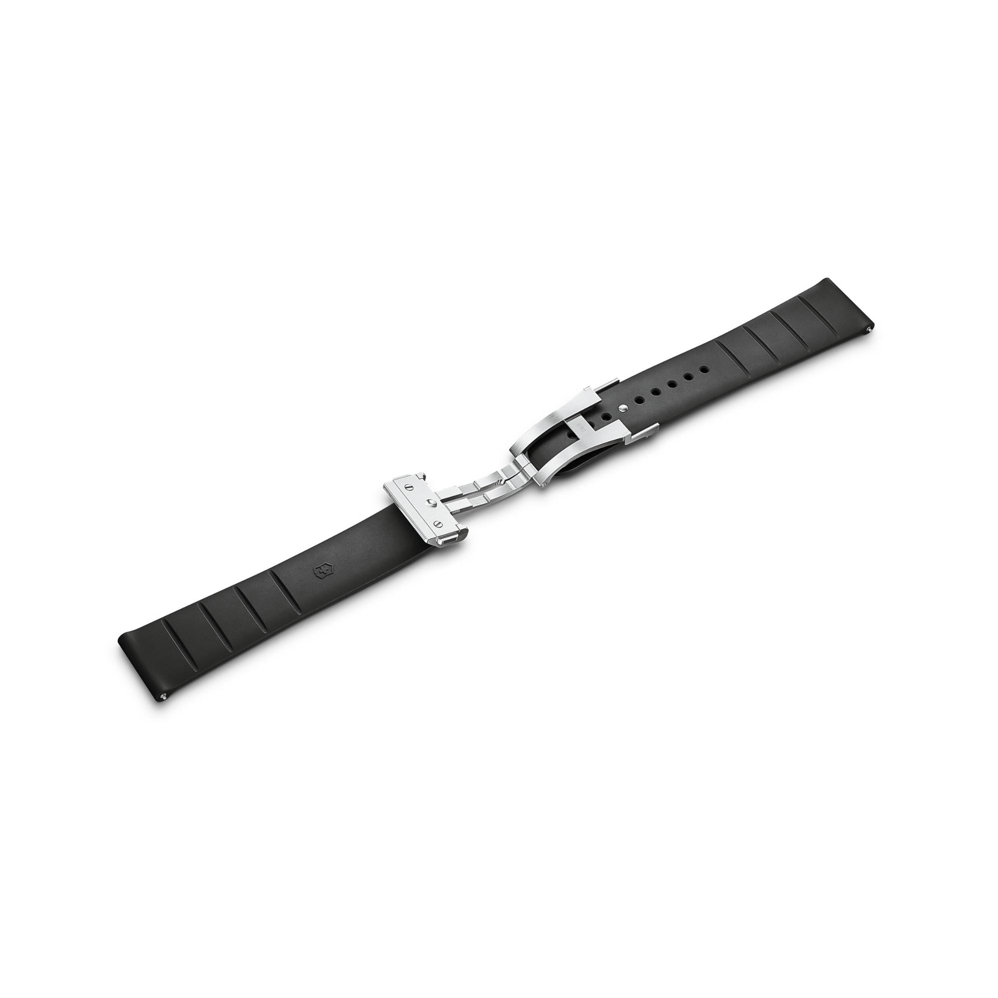 Victorinox Air Circulation Pad Genuine Black 21mm Rubber Strap D6-DC V.60095