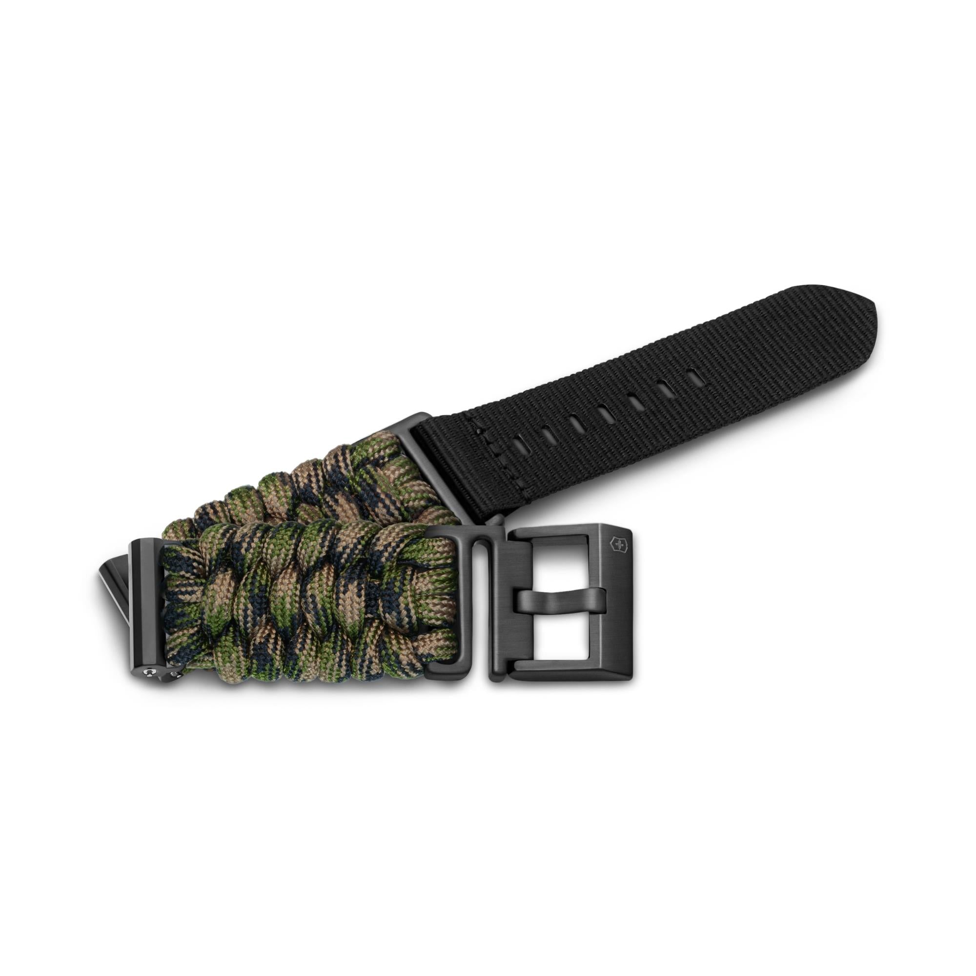 Victorinox Handwoven Paracord 21mm Green Camo Watch Strap D1 V.60085