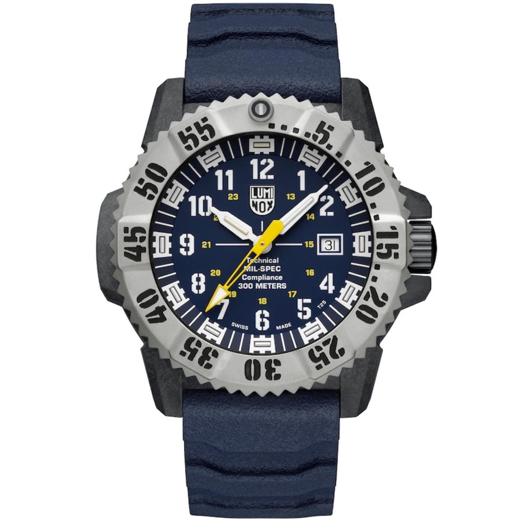 Luminox MIL-SPEC 46mm Blue Dial Rubber Mens Quartz Watch XL.3355.SET