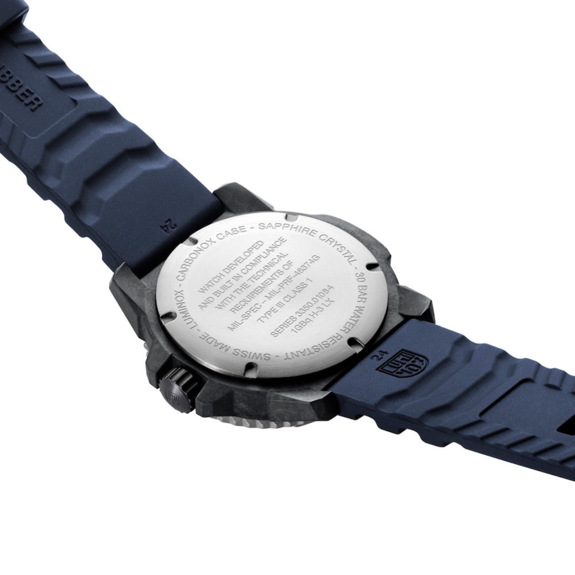 Luminox MIL-SPEC 46mm Blue Dial Rubber Mens Quartz Watch XL.3355.SET