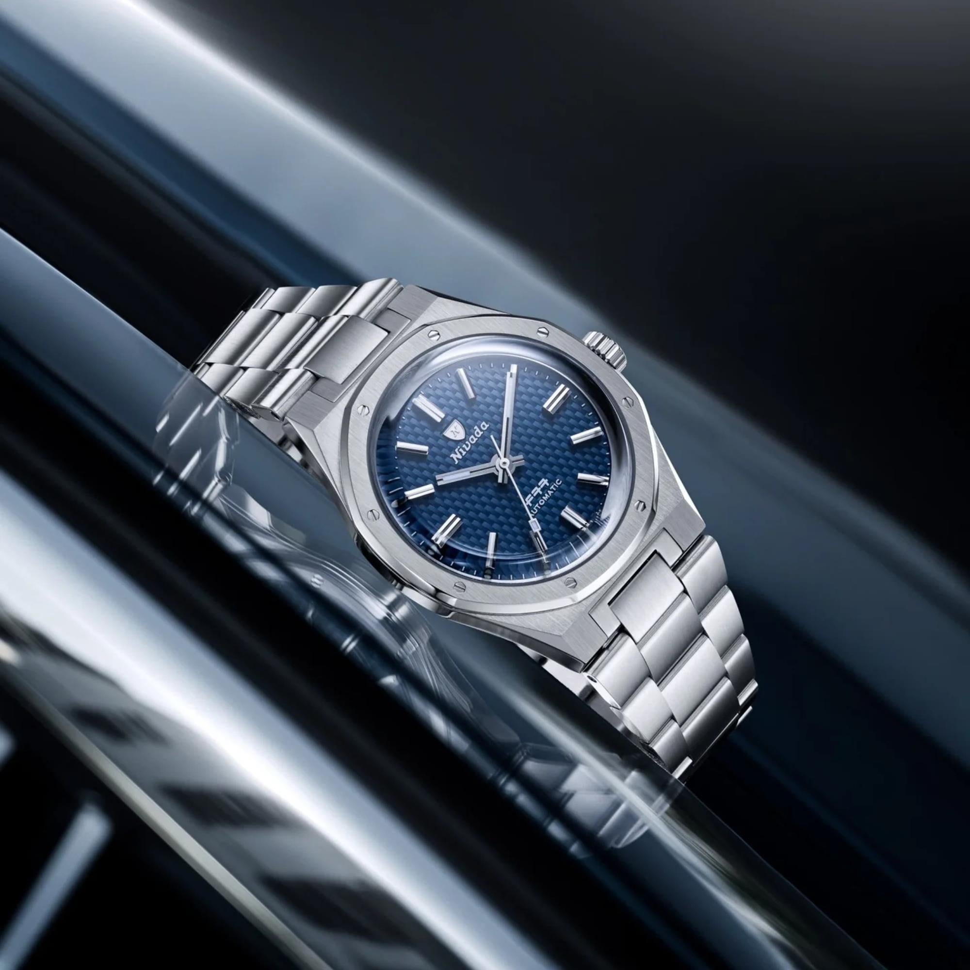 Nivada Grenchen F77 MK1 37mm Automatic Watch 68001A77