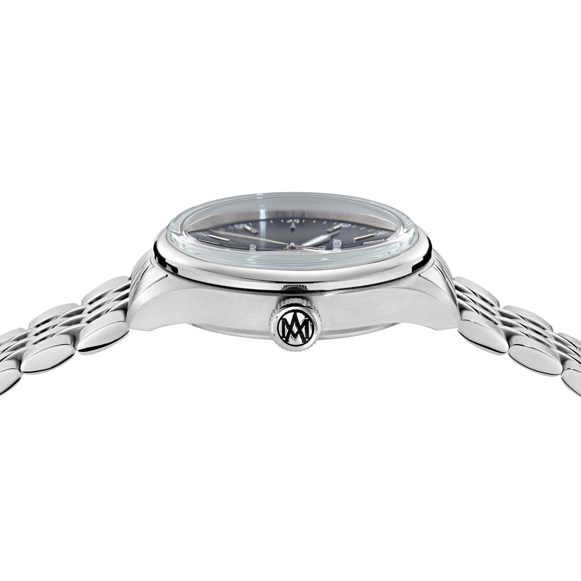Aston Martin Timeless TS1 39mm RSST Case Blue Dial RSST Bracelet Mens Automatic Watch MTTS1S603