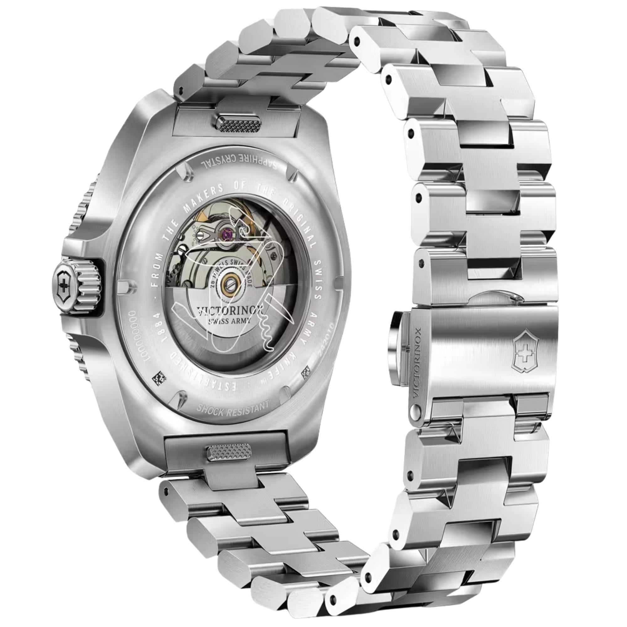 Victorinox Journey 1884 43mm Blue Dial Steel Mens Automatic Watch 242010