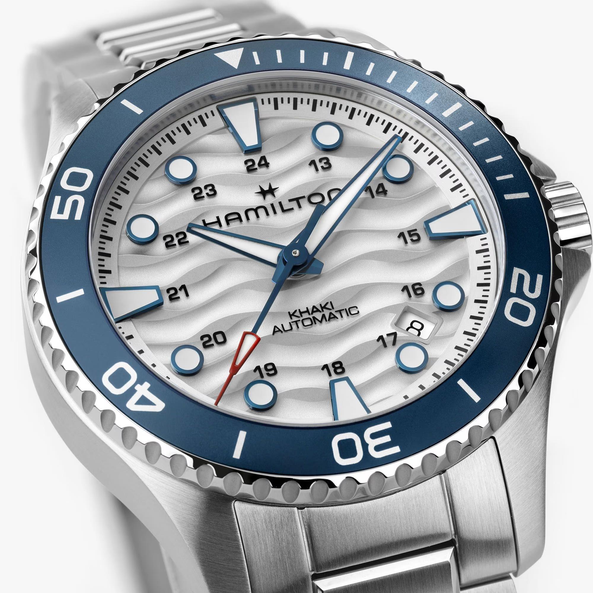 Hamilton Khaki Navy Scuba 40mm White Dial Steel Mens Automatic Watch H82425110