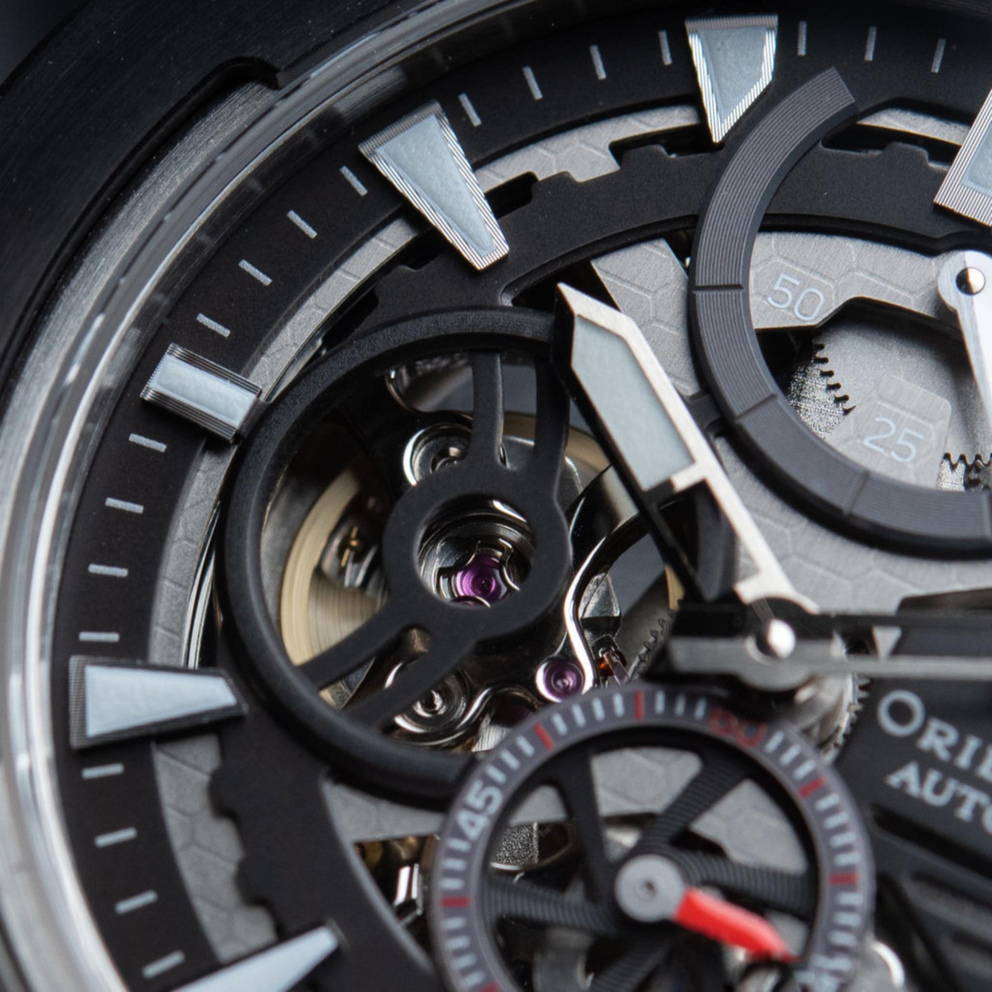 Orient Star Avant-Garde 43mm Skeleton Black Dial Steel Mens Automatic Watch RE-AV0A01B00B