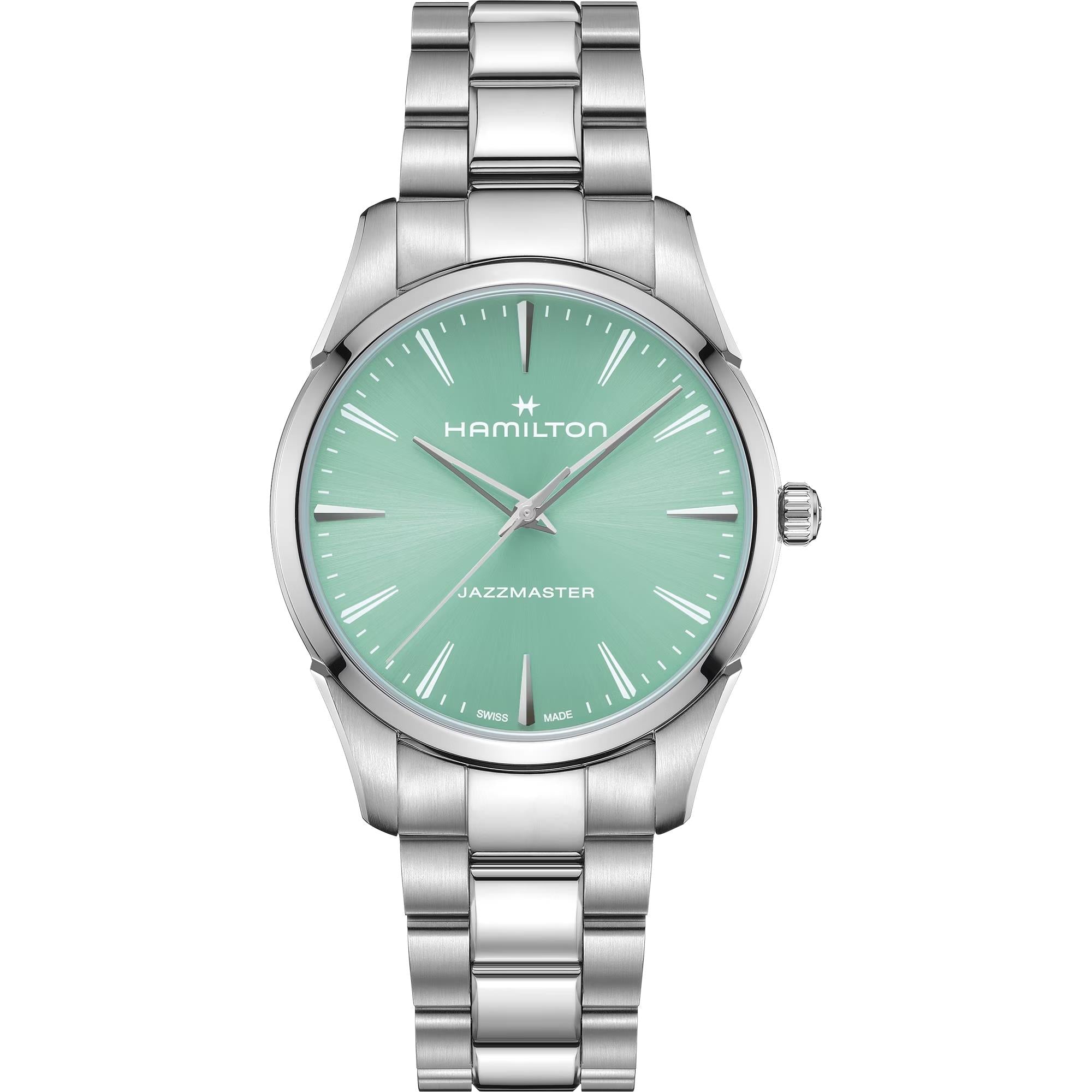 Hamilton Jazzmaster 40mm Blue Dial Steel Mens Quartz Watch H32461161