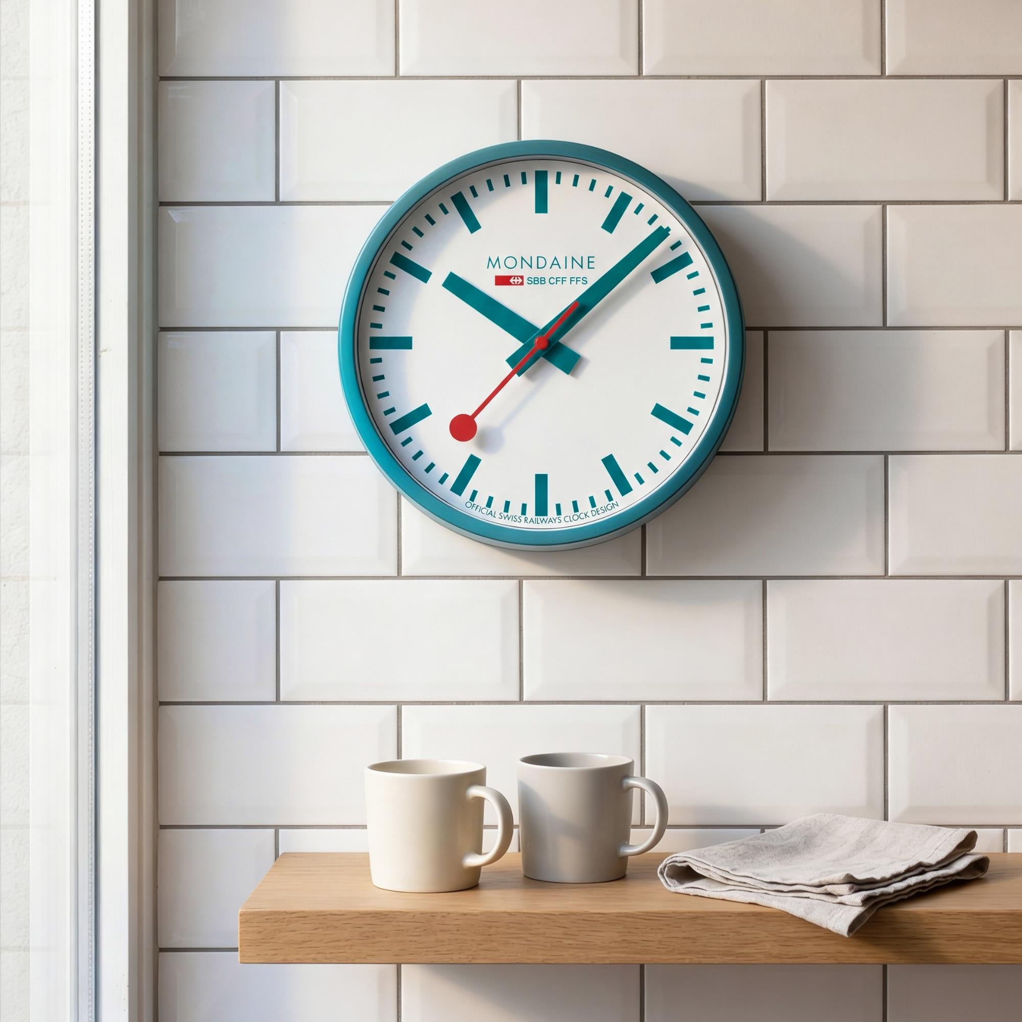 Mondaine 250mm Limited Edition White Dial Quartz Wall Clock A990.CLOCK