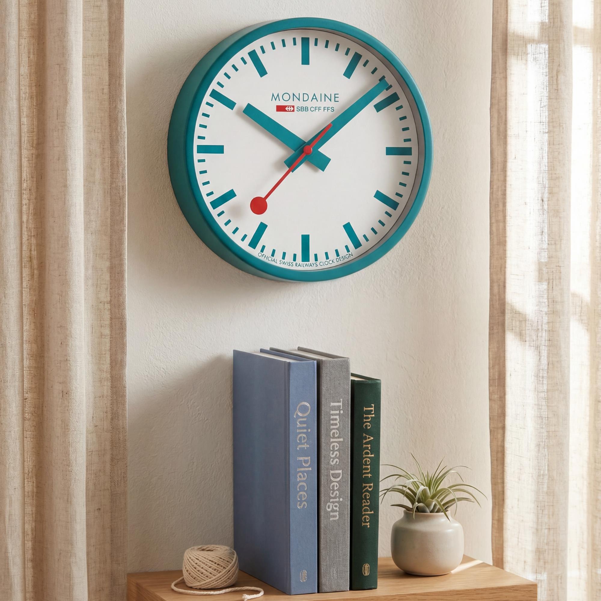 Mondaine 250mm Limited Edition White Dial Quartz Wall Clock A990.CLOCK.10SBD