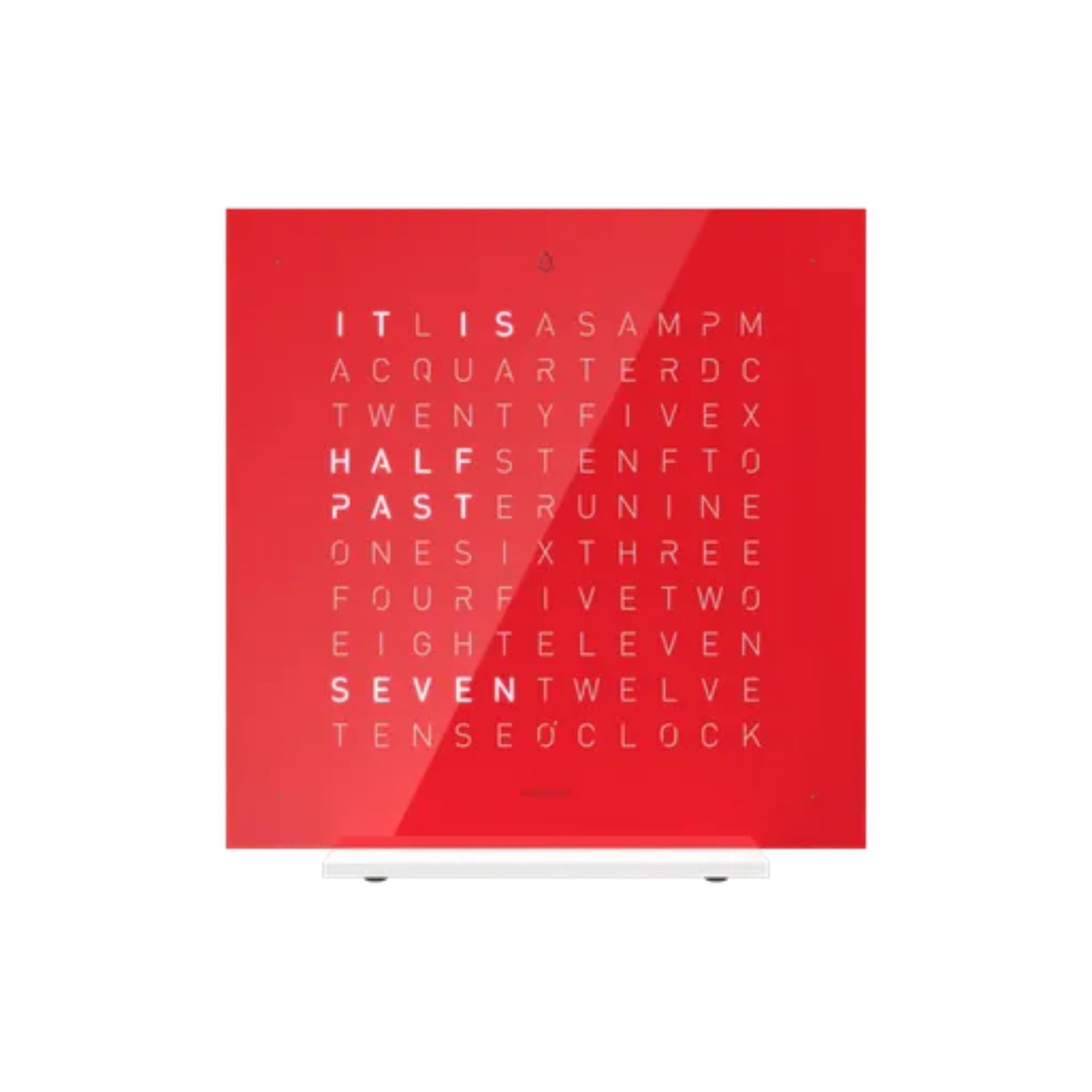QLOCKTWO Earth 13.5 Pure Edition Cherry Cake English Table Clock T4PENCC-UK