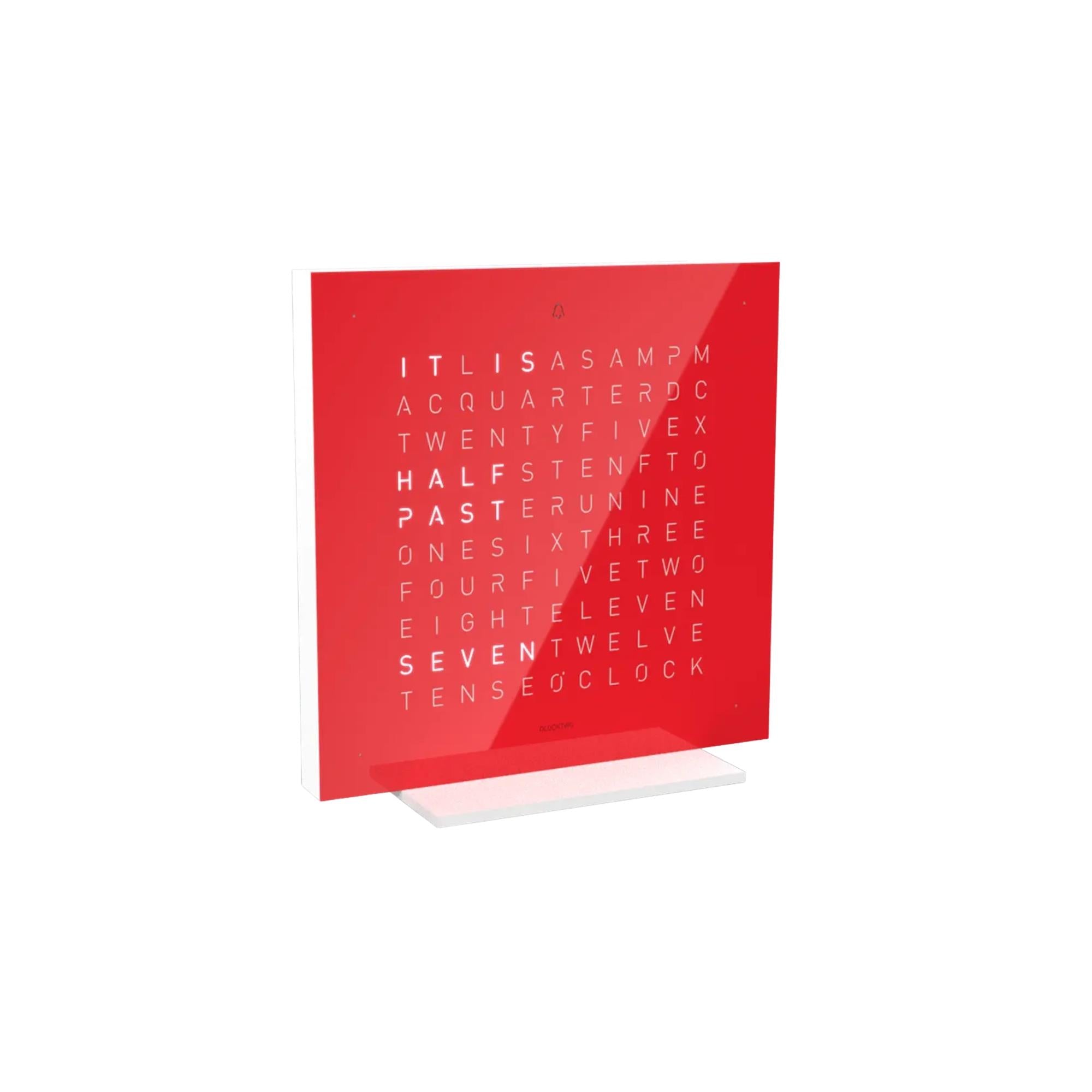 QLOCKTWO Earth 13.5 Pure Edition Cherry Cake English Table Clock T4PENCC-UK