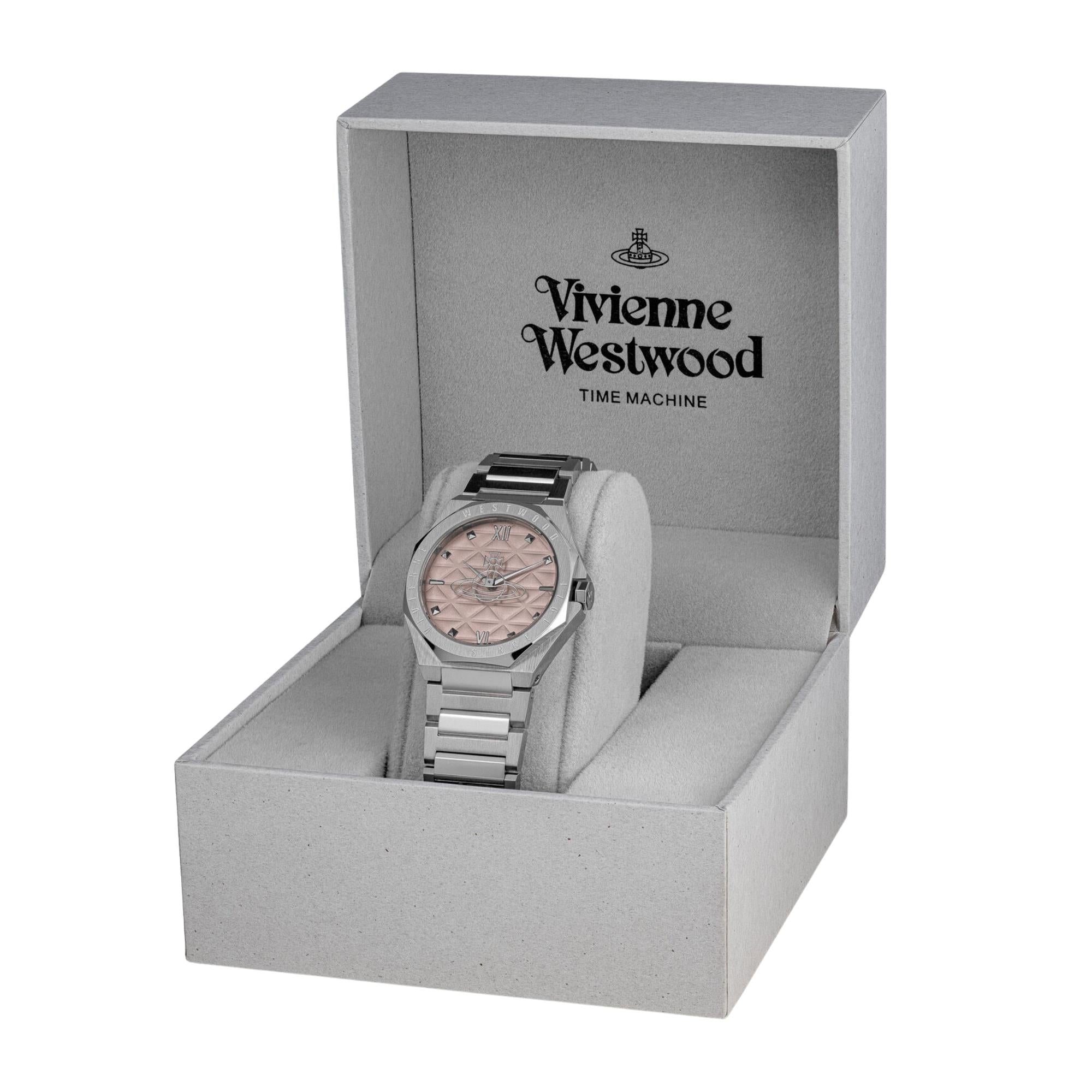 Vivienne Westwood Aldgate 35mm Pink Dial Ladies Watch VV344PPKSL
