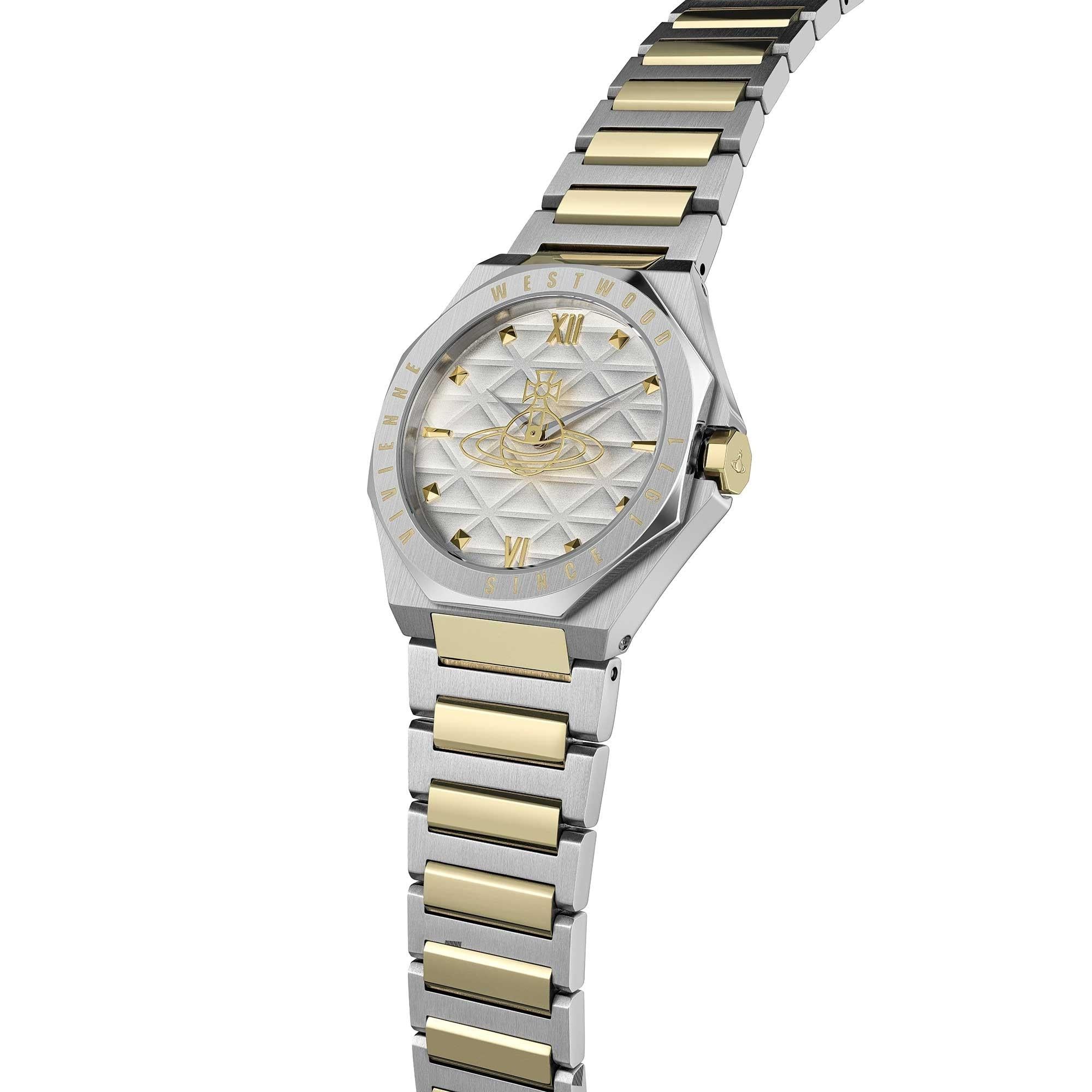 Vivienne Westwood Aldgate 35mm Silver Dial Steel Ladies Quartz Watch VV344SWSG