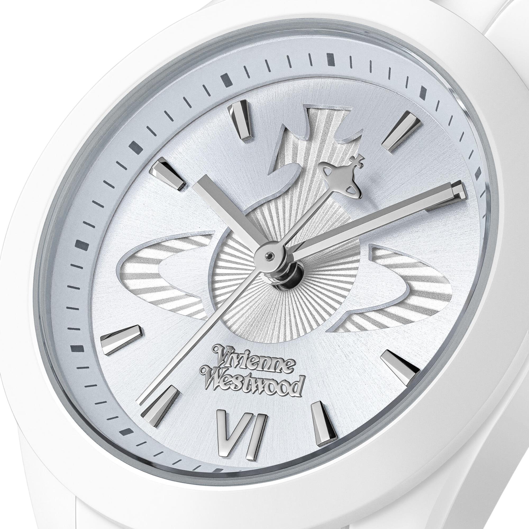 Vivienne Westwood Fenchurch Ceramica 29mm Soft Blue Dial Ceramic Ladies Quartz Watch VV358LBLWH