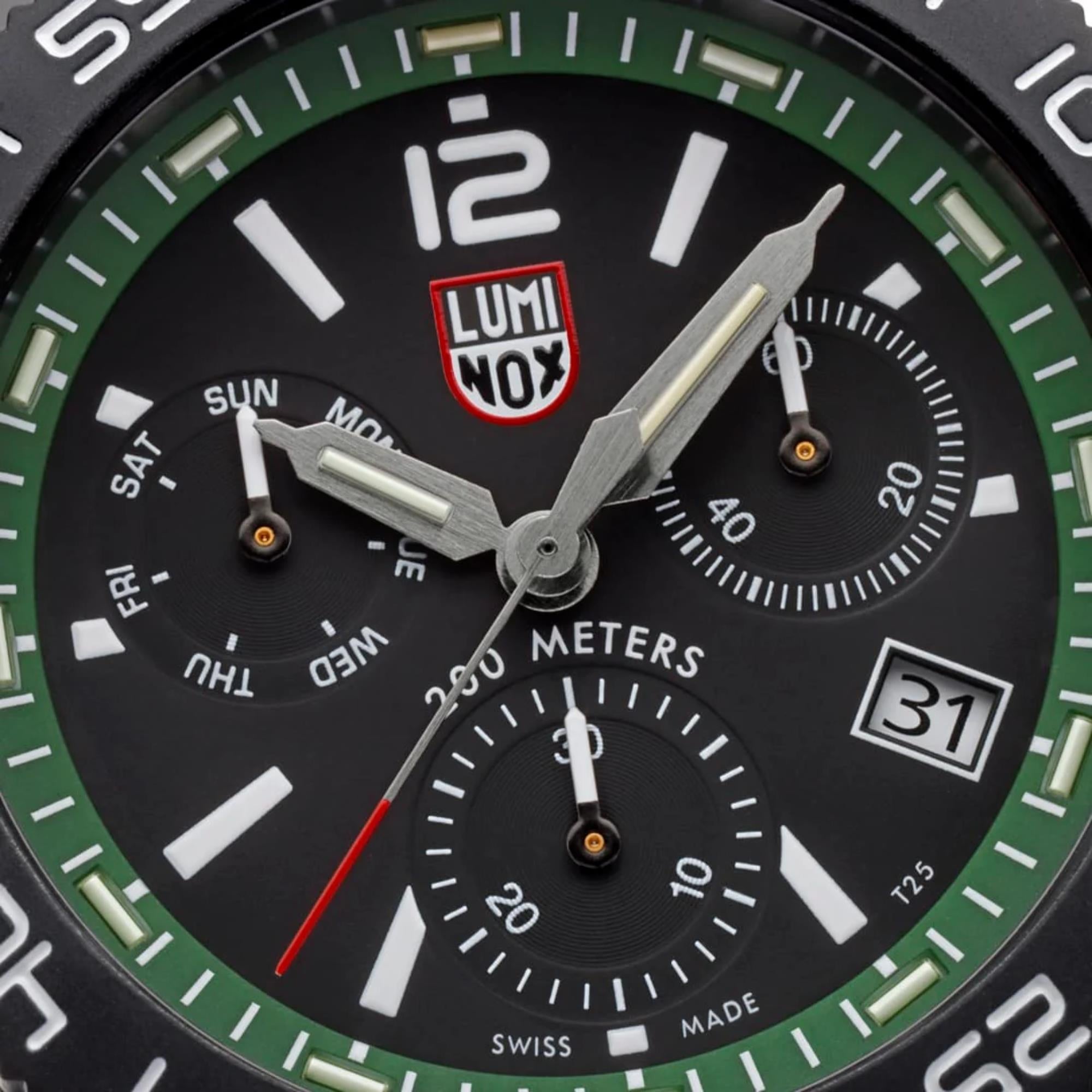 Luminox Pacific Diver 44mm Chronograph Black Dial Rubber Mens Quartz Watch XS.3147