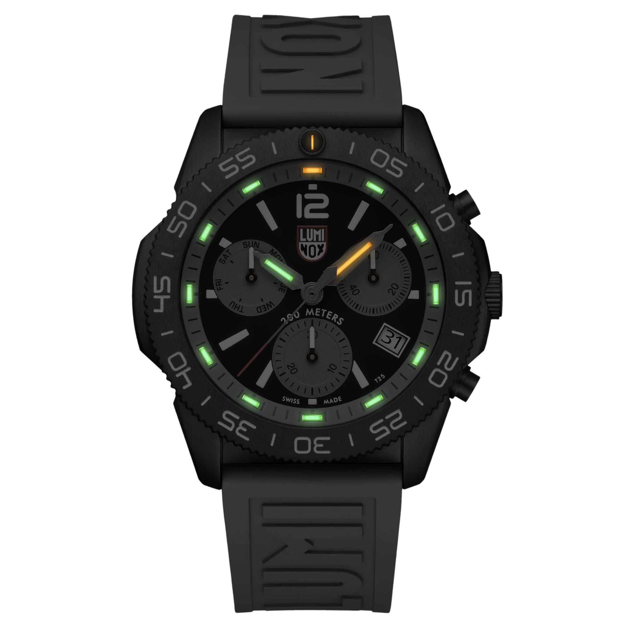 Luminox Pacific Diver 44mm Chronograph Black Dial Rubber Mens Quartz W