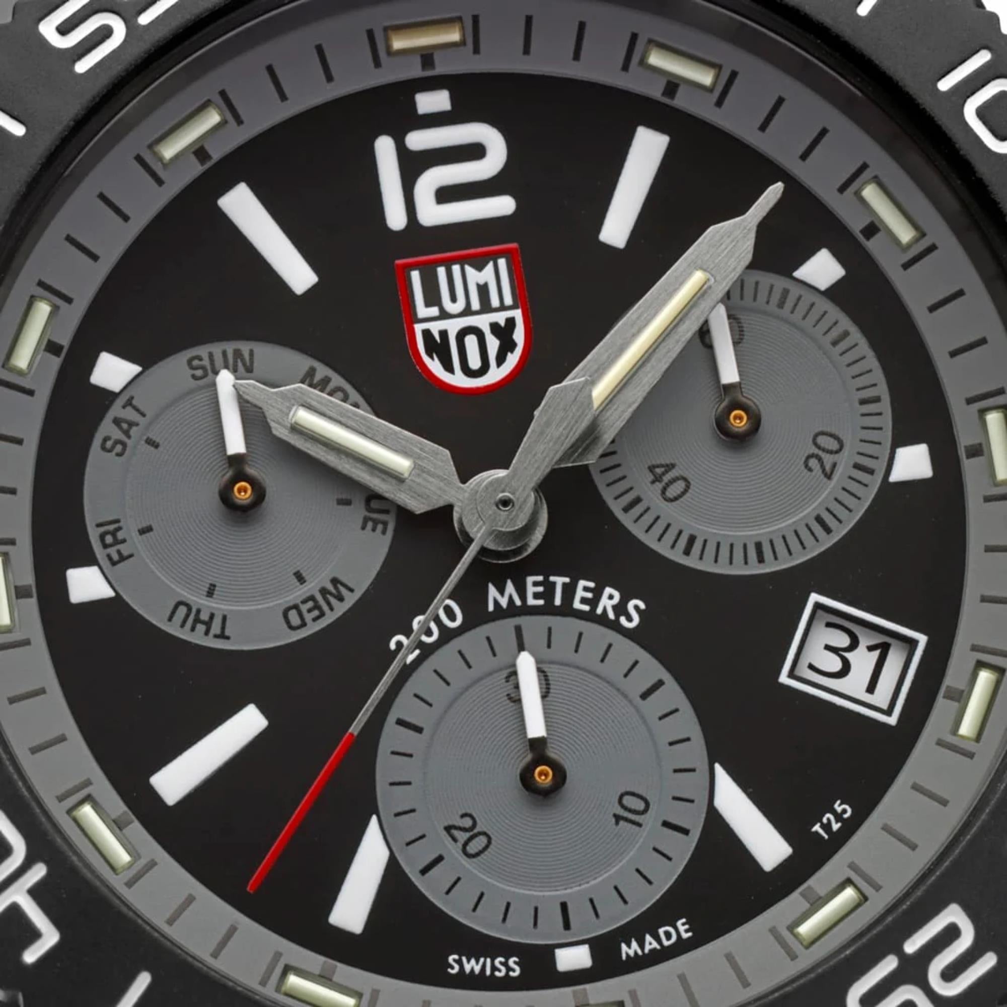 Luminox Pacific Diver 44mm Chronograph Black Dial Rubber Mens Quartz Watch XS.3148