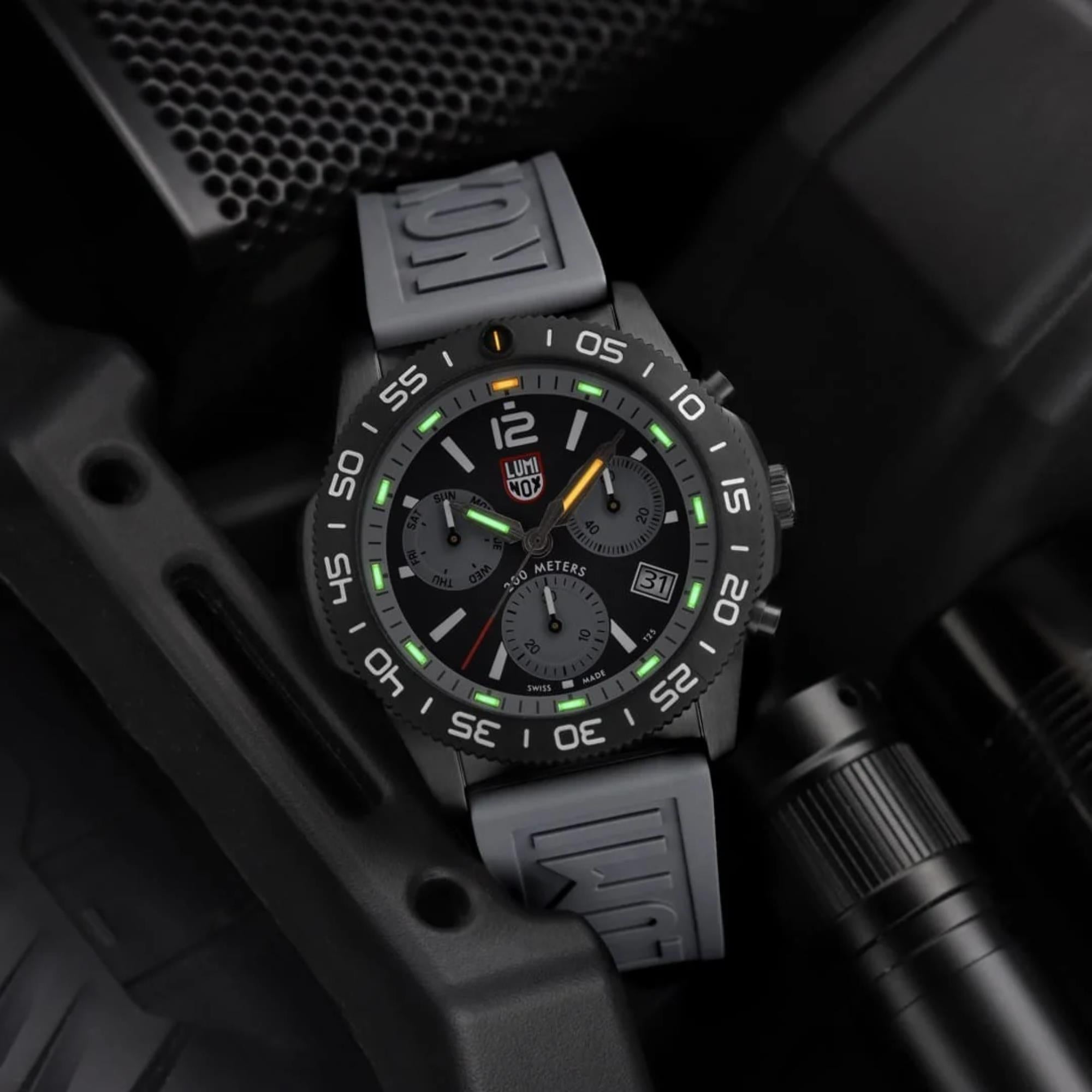 Luminox Pacific Diver 44mm Chronograph Black Dial Rubber Mens Quartz W